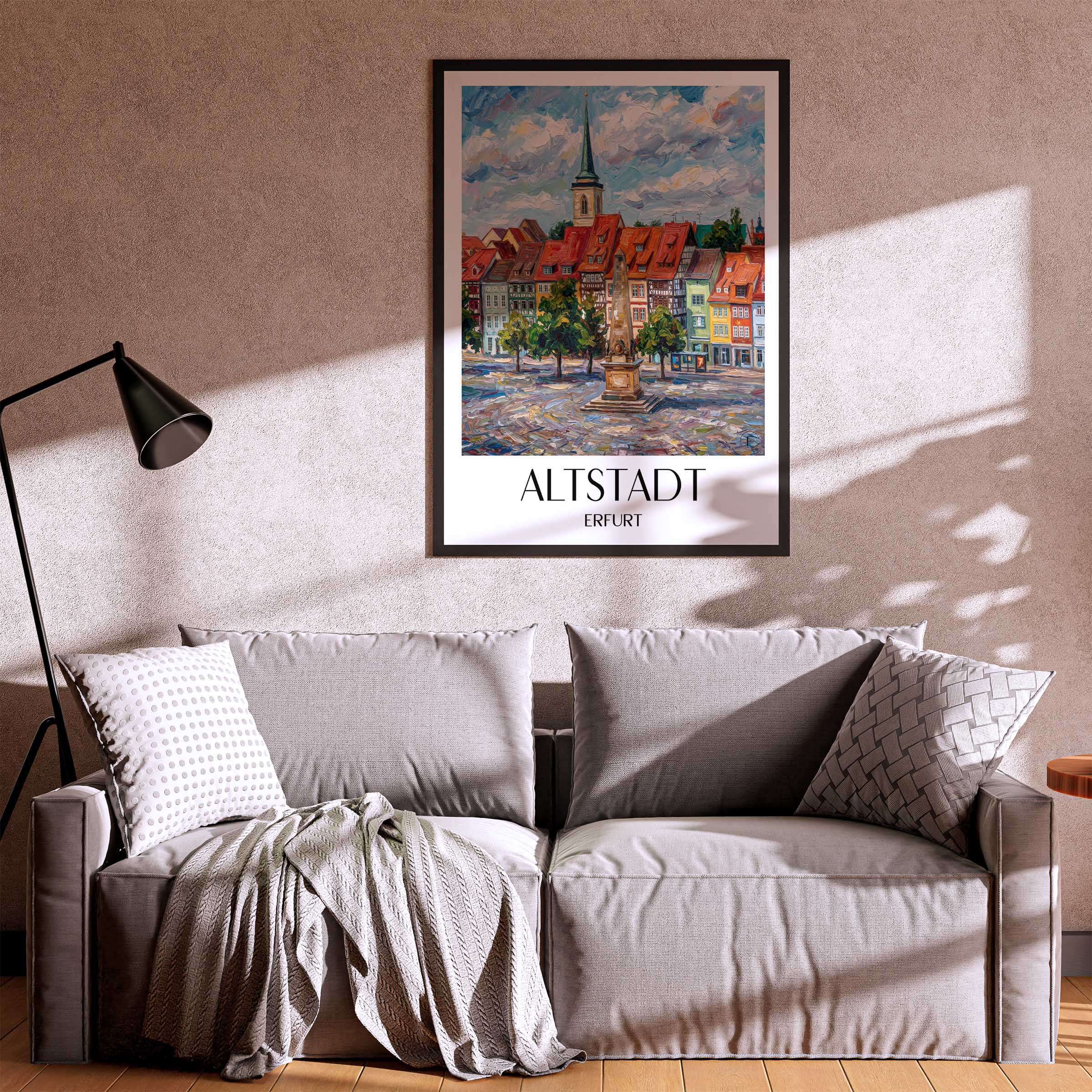 altstadt-erfurt-deutschland-poster-oil-painting-oelgemaelde