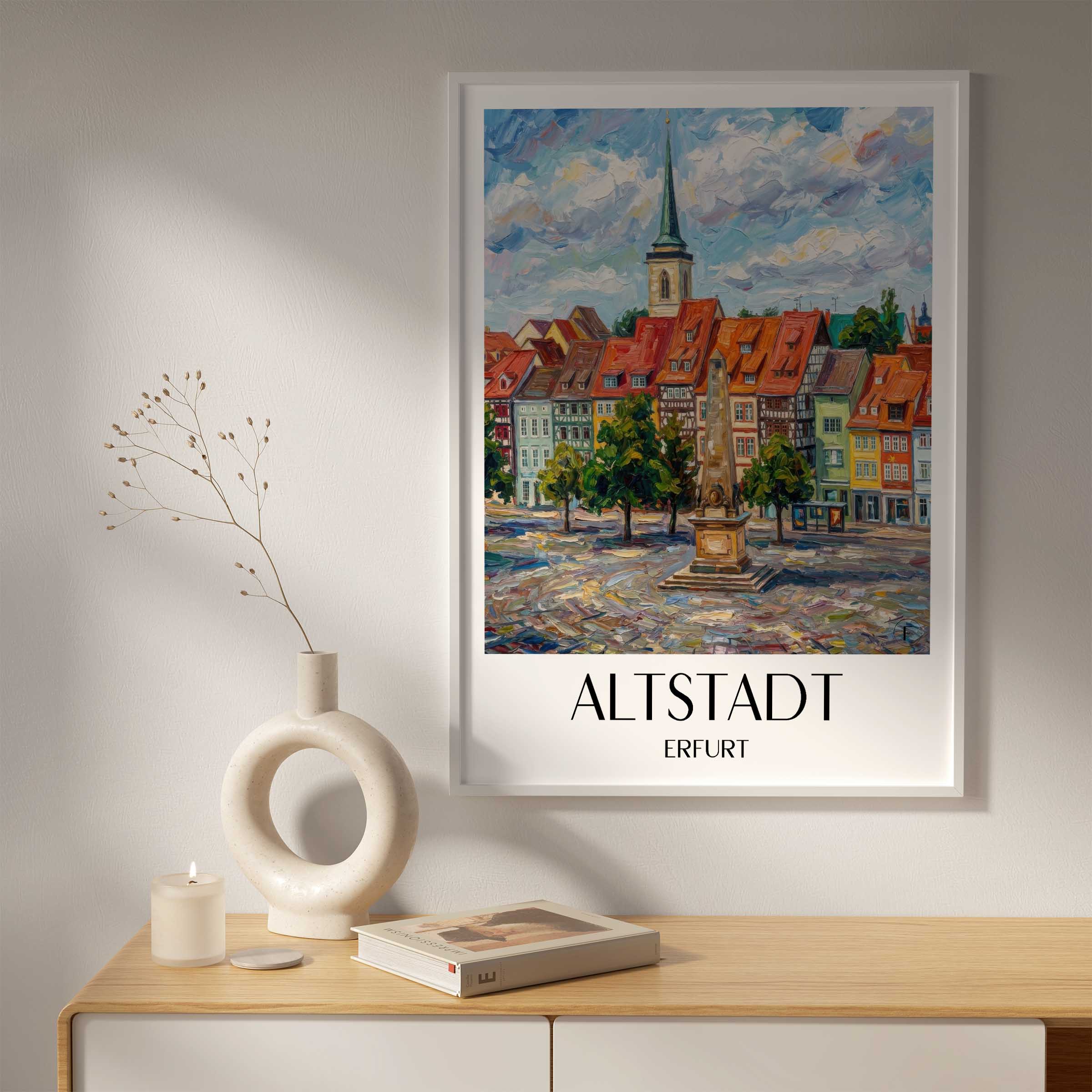 altstadt-erfurt-deutschland-poster-oil-painting-oelgemaelde