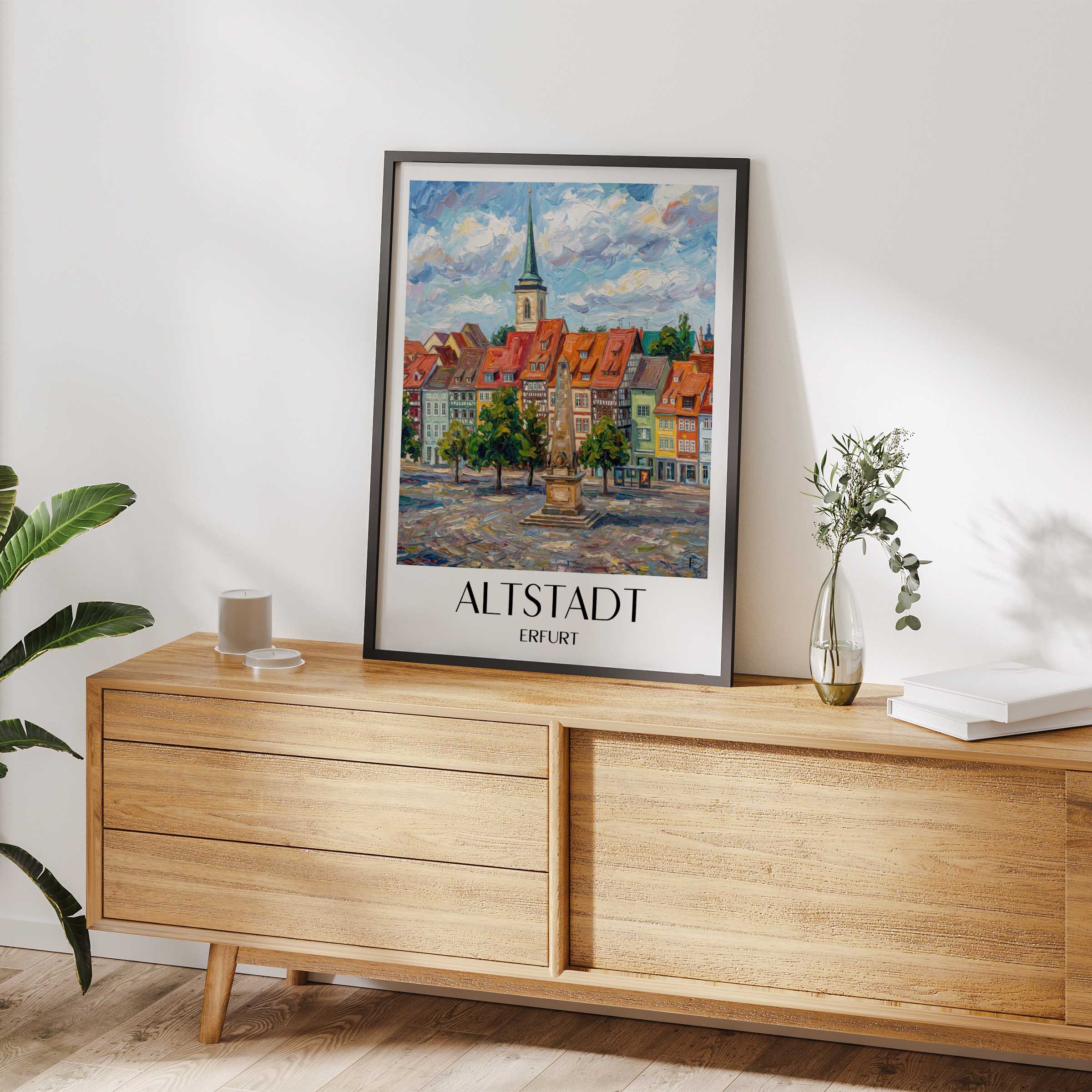 altstadt-erfurt-deutschland-poster-oil-painting-oelgemaelde