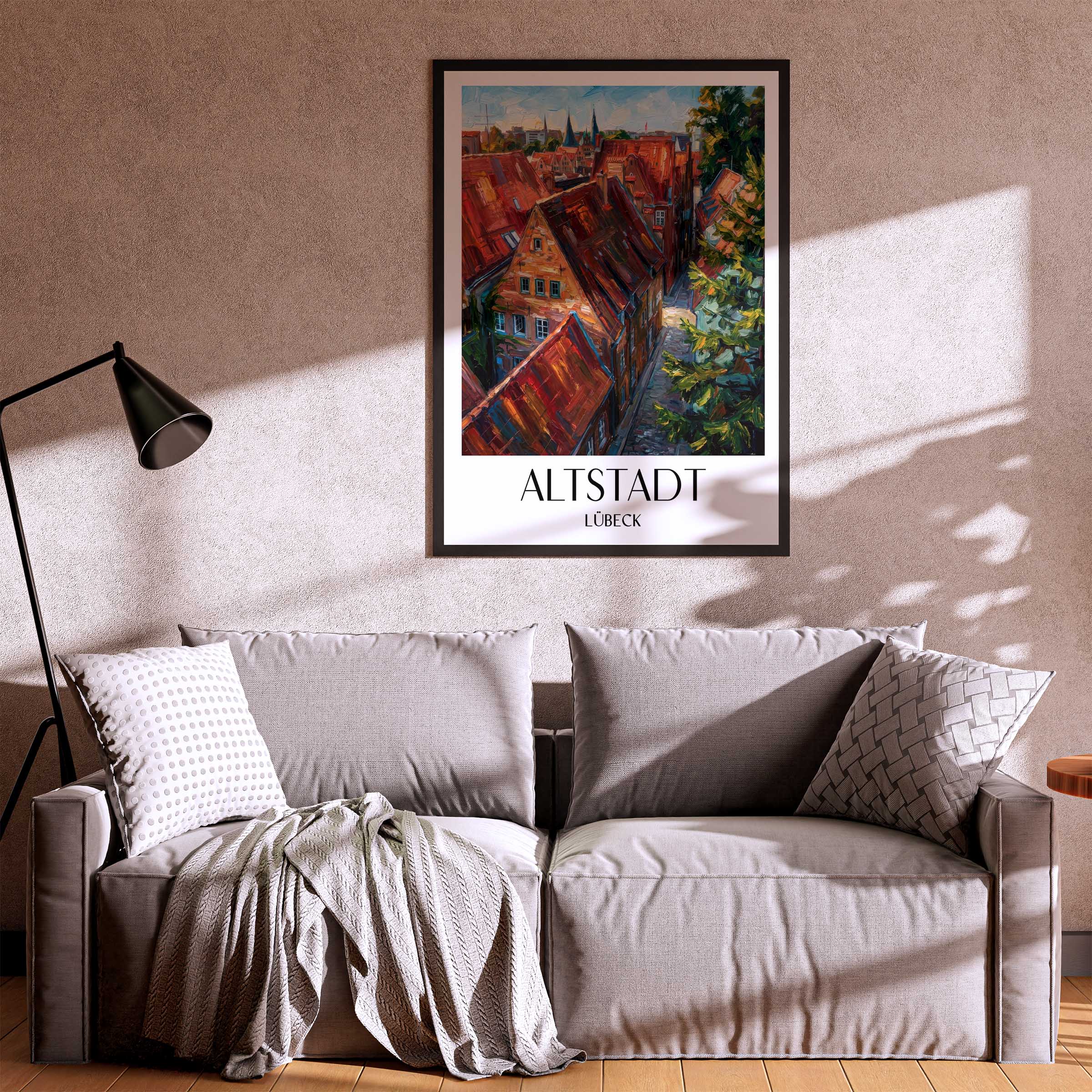 altstadt-lübeck-deutschland-poster-oil-painting-oelgemaelde