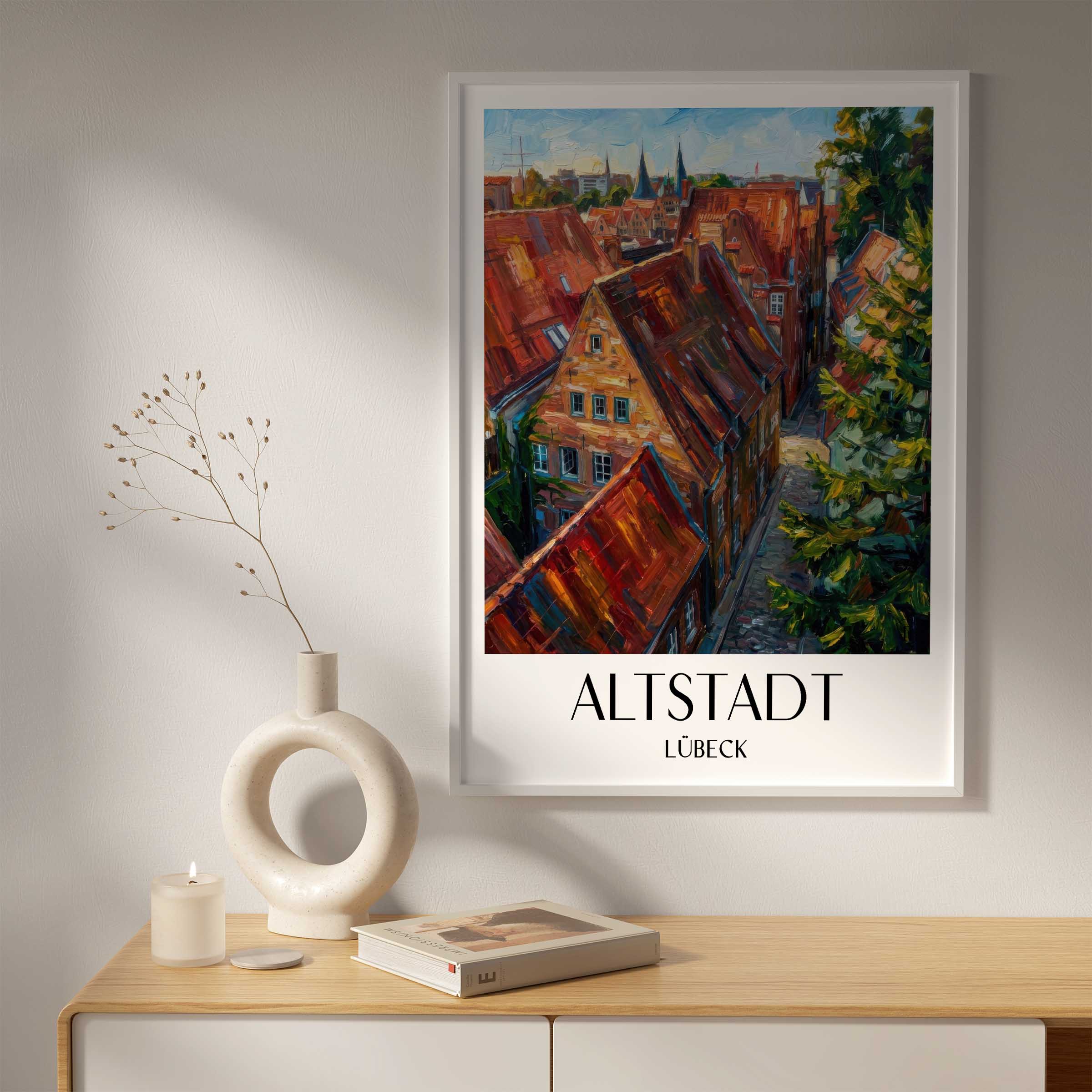 altstadt-lübeck-deutschland-poster-oil-painting-oelgemaelde