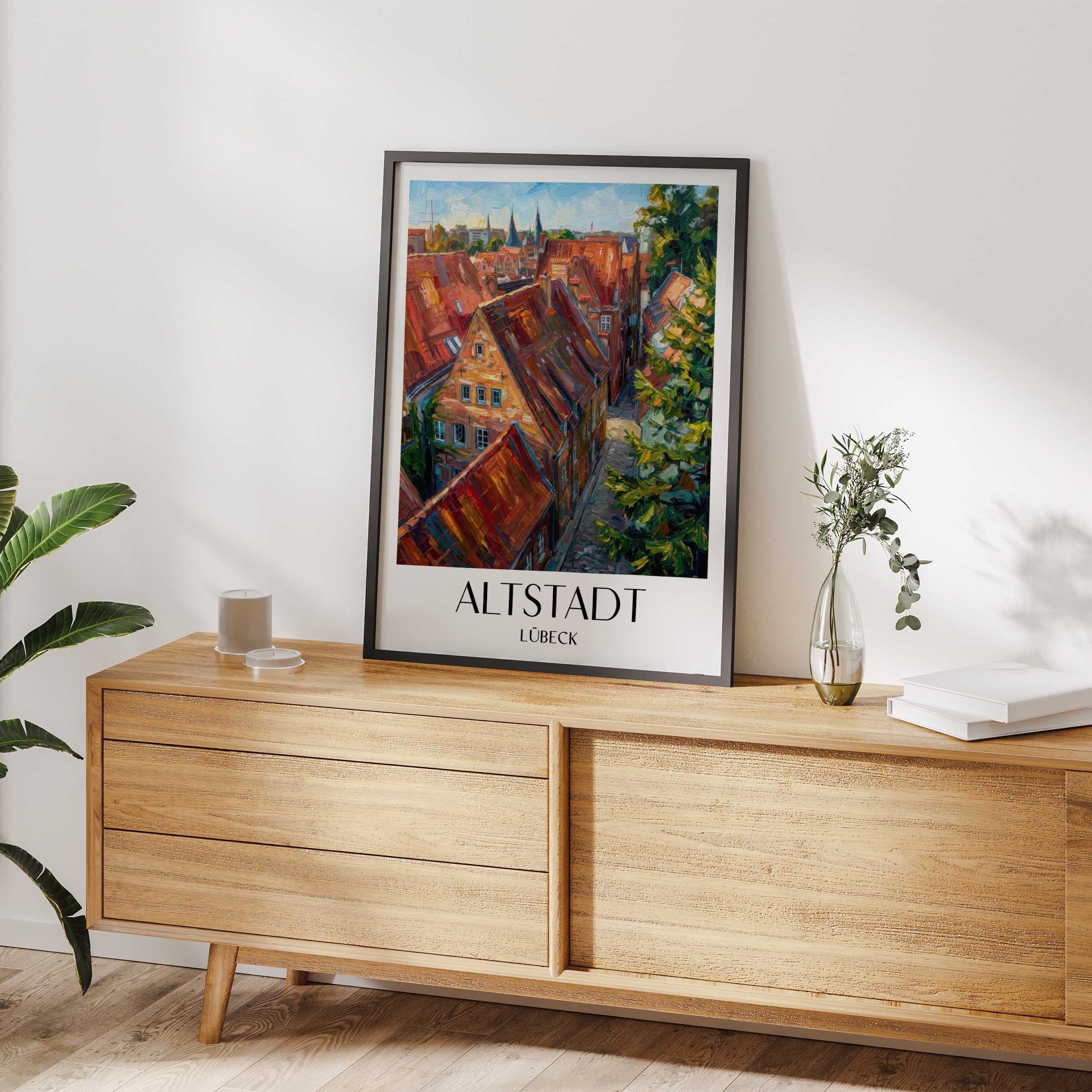 altstadt-lübeck-deutschland-poster-oil-painting-oelgemaelde