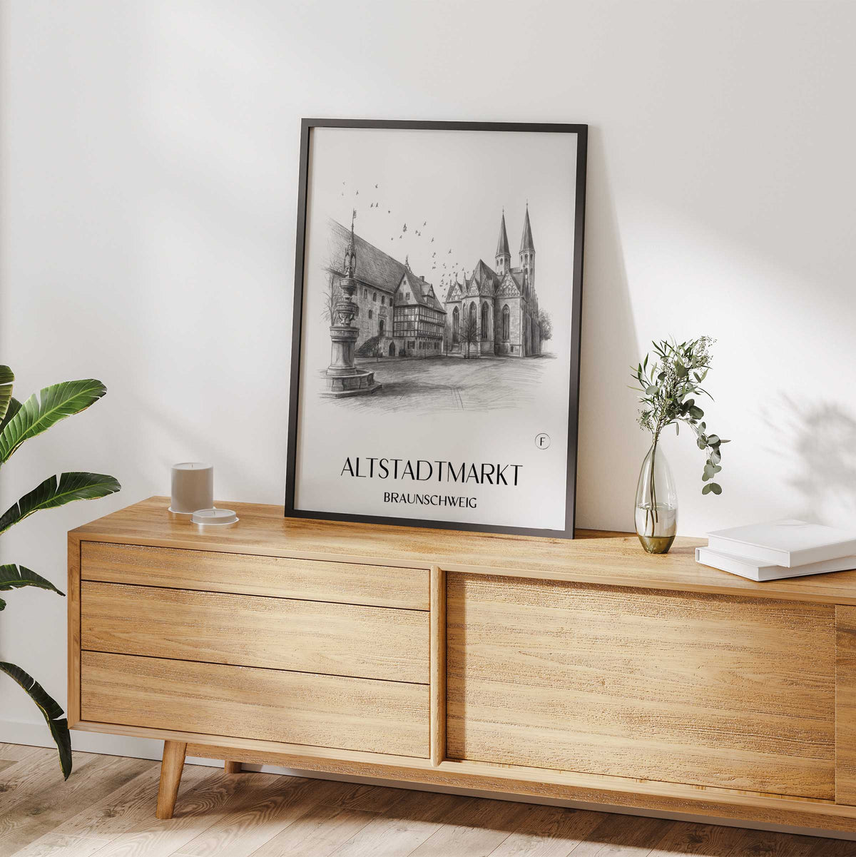 altstadtmarkt-braunschweig-deutschland-poster-bleistift-zeichnung-drawing