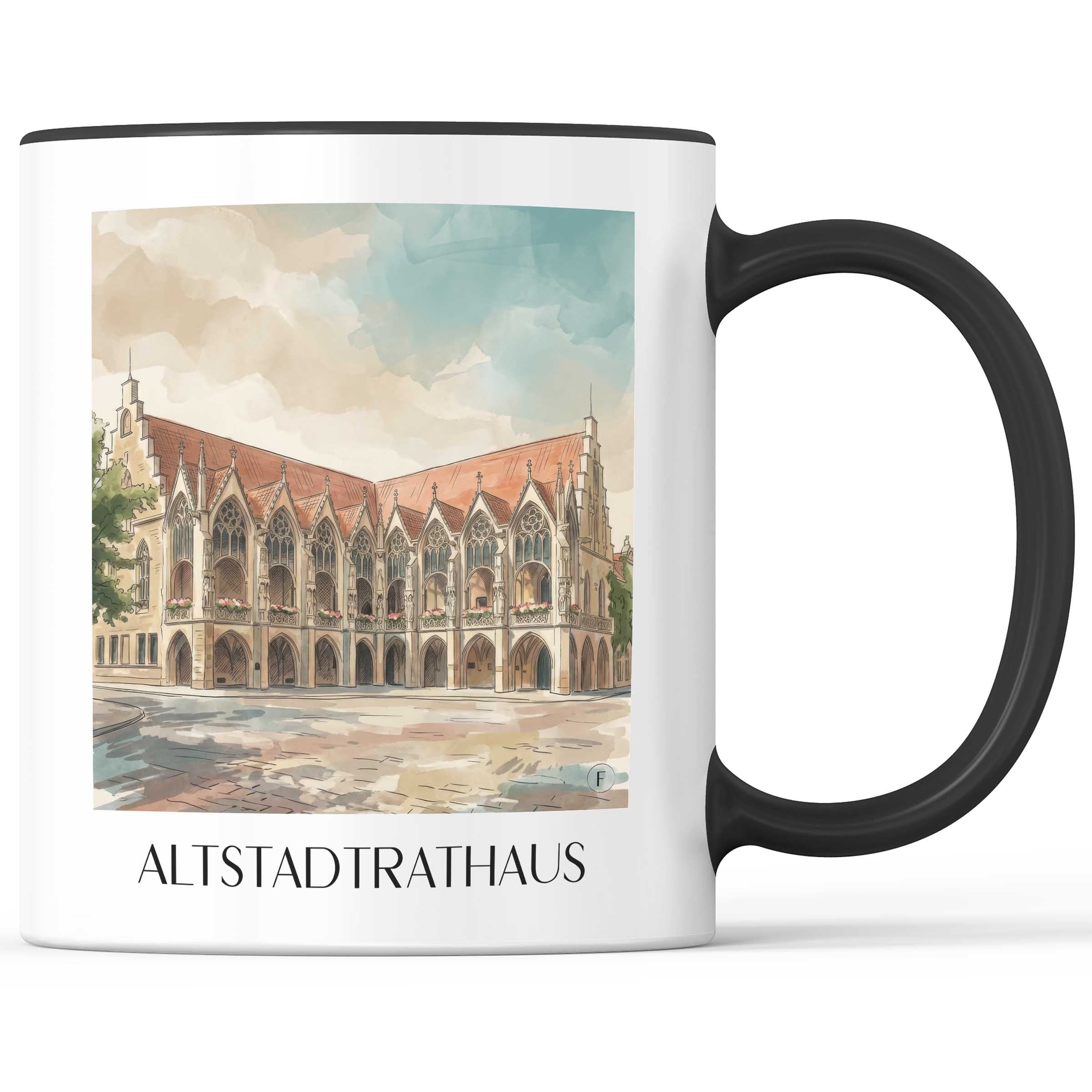 altstadtrathaus-braunschweig-deutschland-kaffeebecher-aquarell