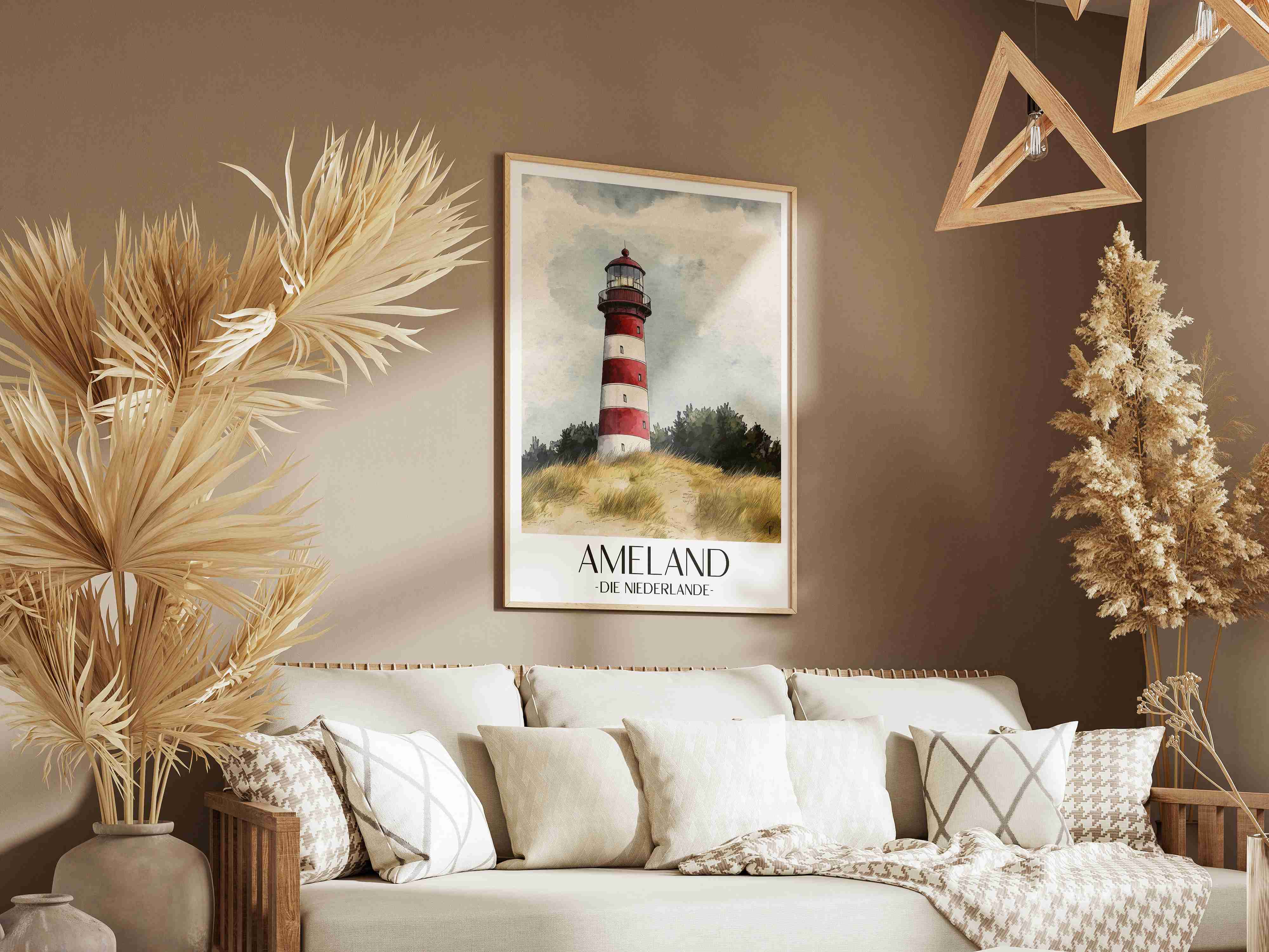 ameland-niederlande-poster-aquarell