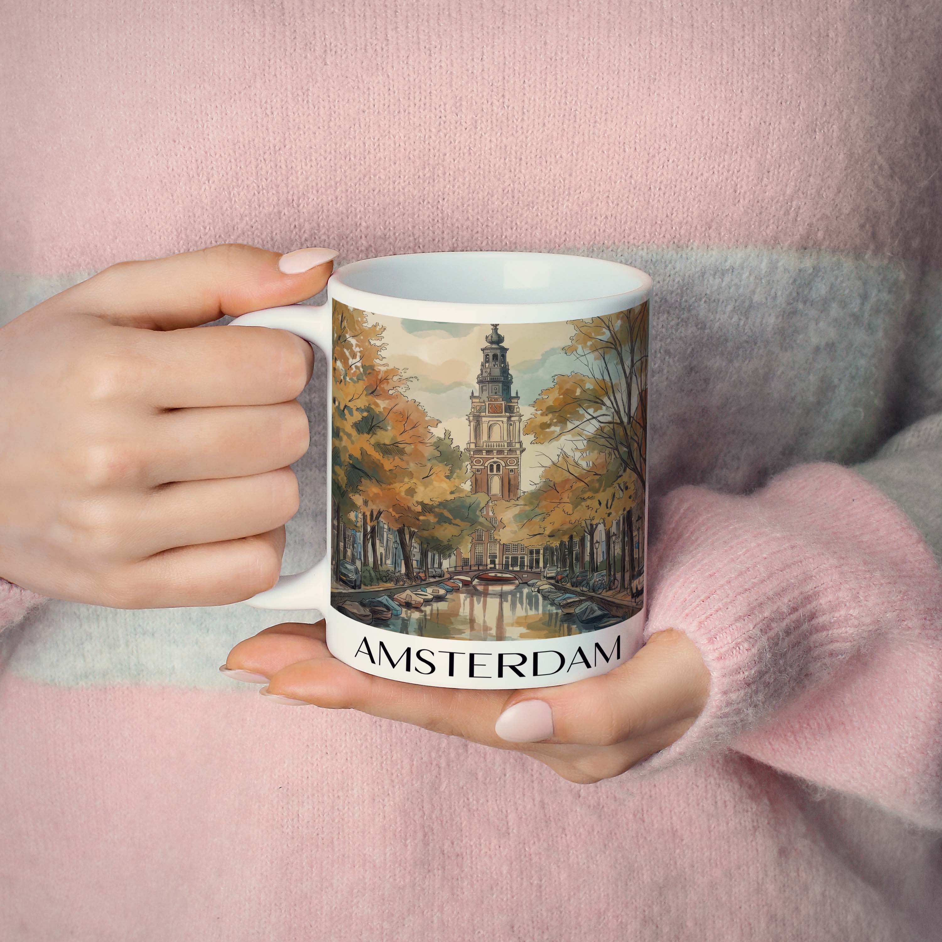 amsterdam-niederlande-kaffeebecher-aquarell