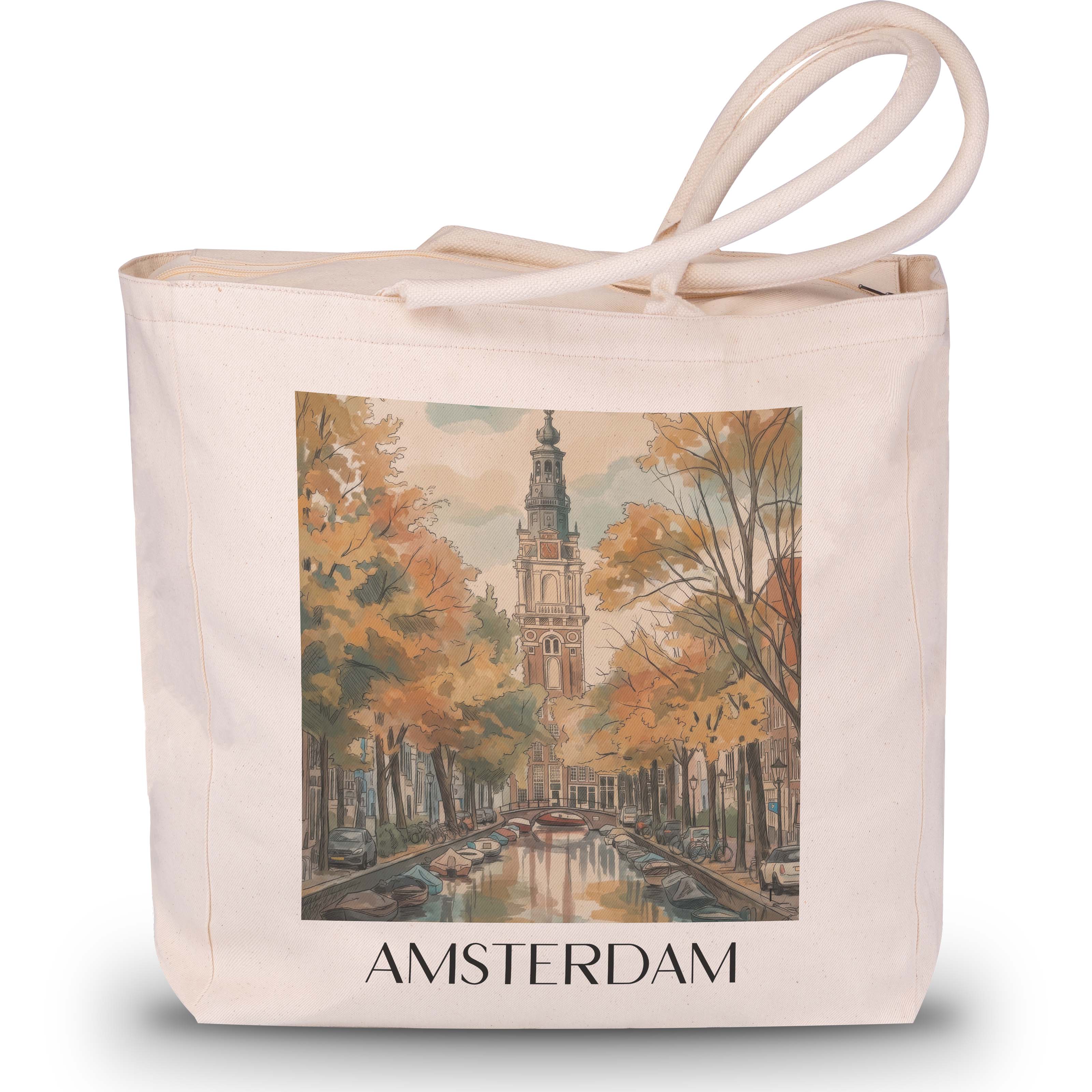 amsterdam-niederlande-einkaufstasche-aquarell
