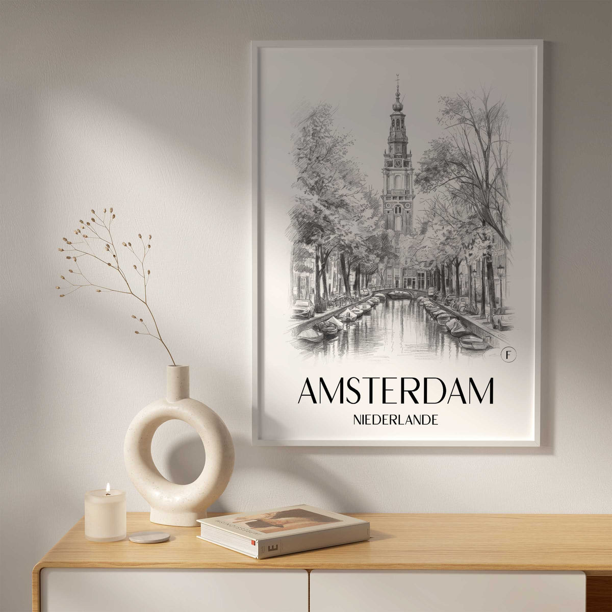 amsterdam-niederlande-poster-bleistift-zeichnung-drawing
