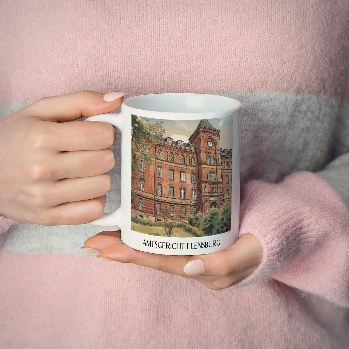 amtsgericht-flensburg-deutschland-kaffeebecher-aquarell