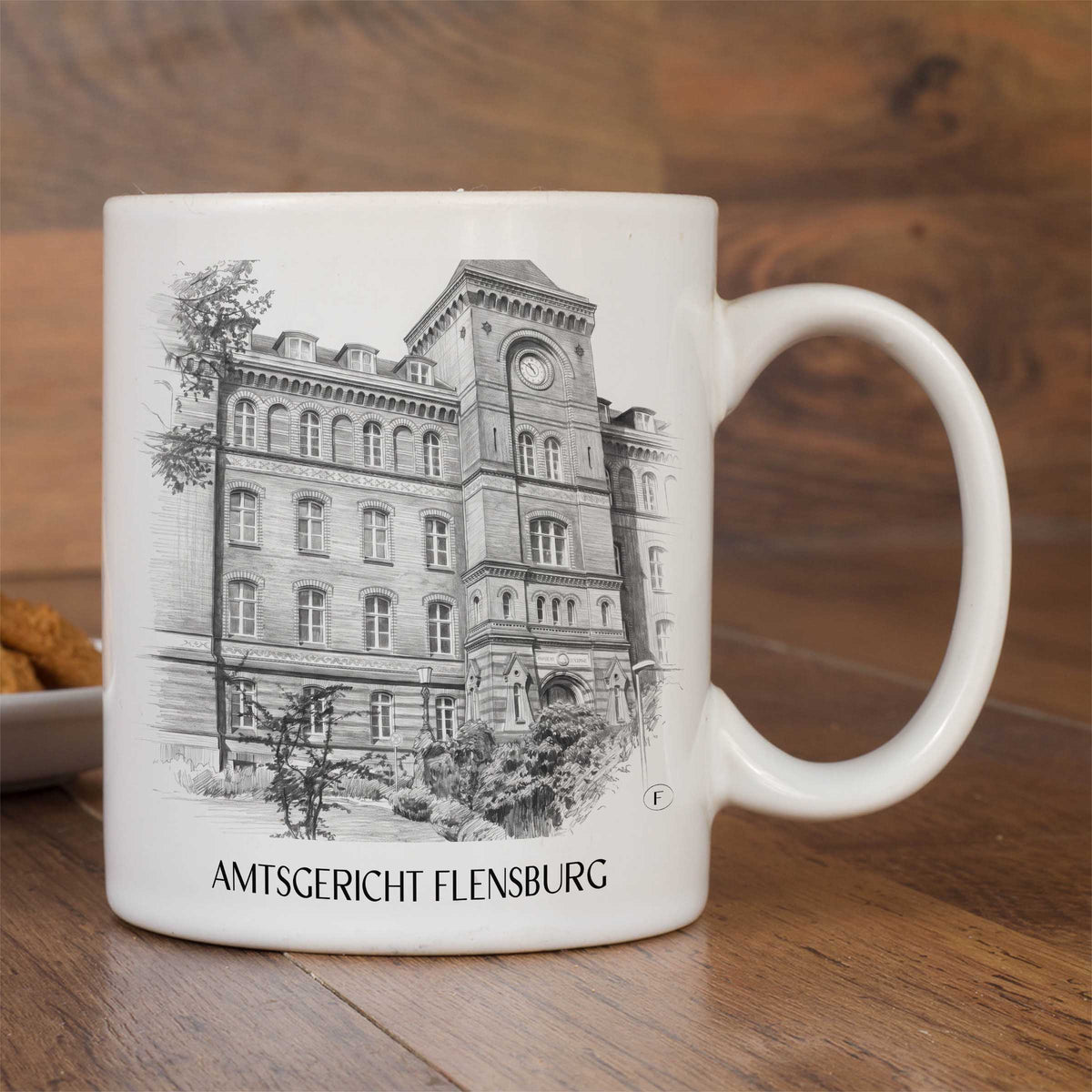 amtsgericht-flensburg-deutschland-kaffeebecher-bleistift-zeichnung-drawing
