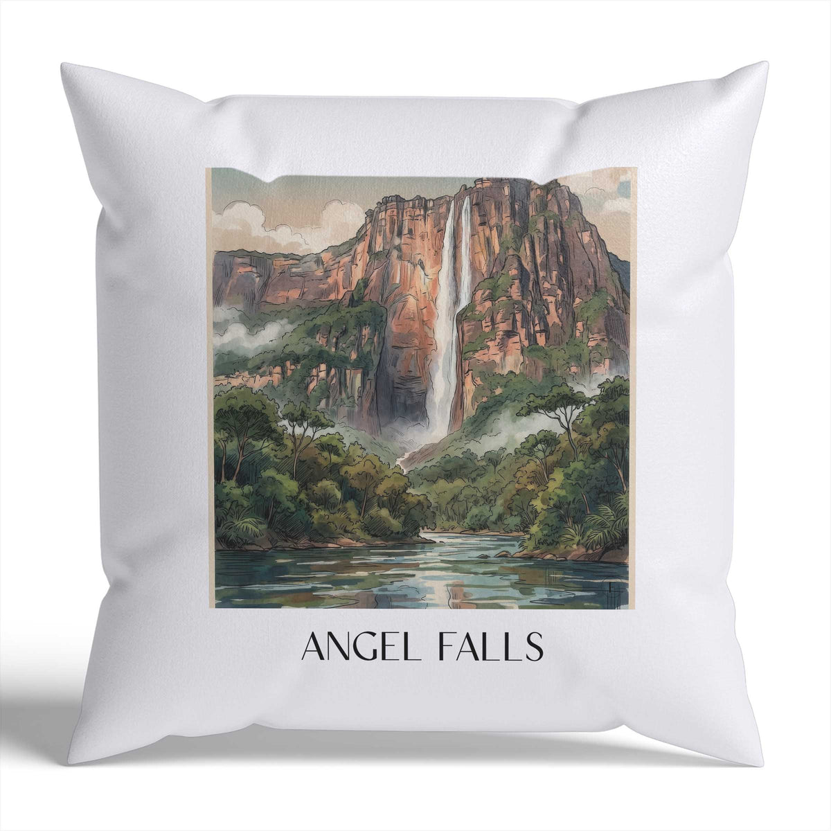 angel-falls-venezuela-venezuela-kissenbezug-aquarell