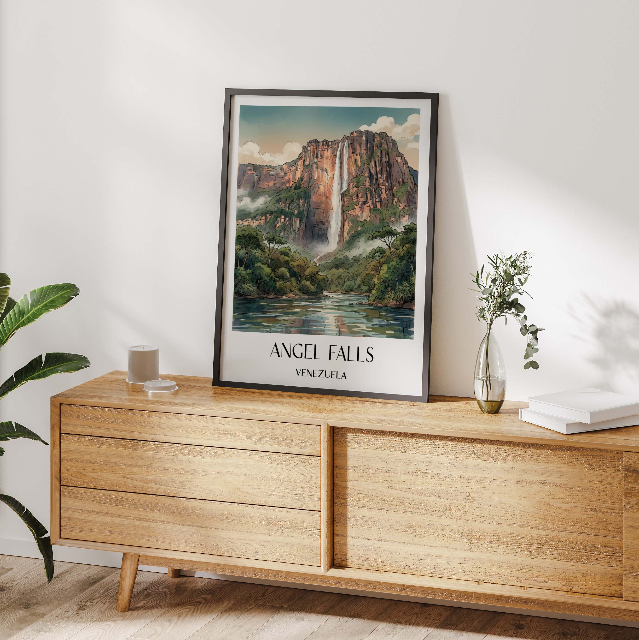angel-falls-venezuela-poster-aquarell