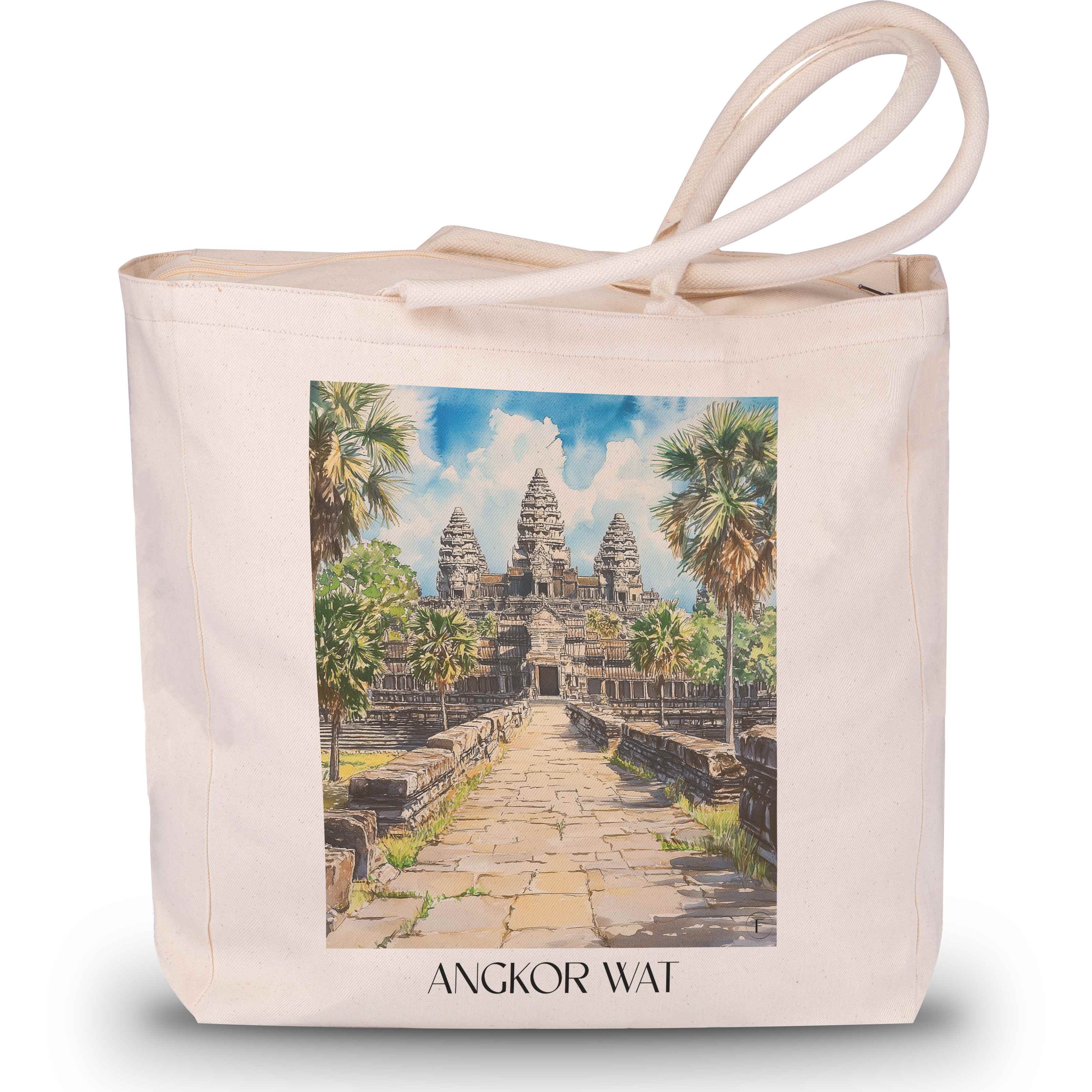 angkor-wat-kambodscha-einkaufstasche-aquarell