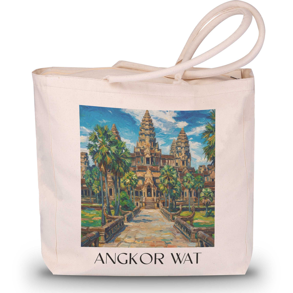 angkor-wat-kambodscha-einkaufstasche-oil-painting-oelgemaelde