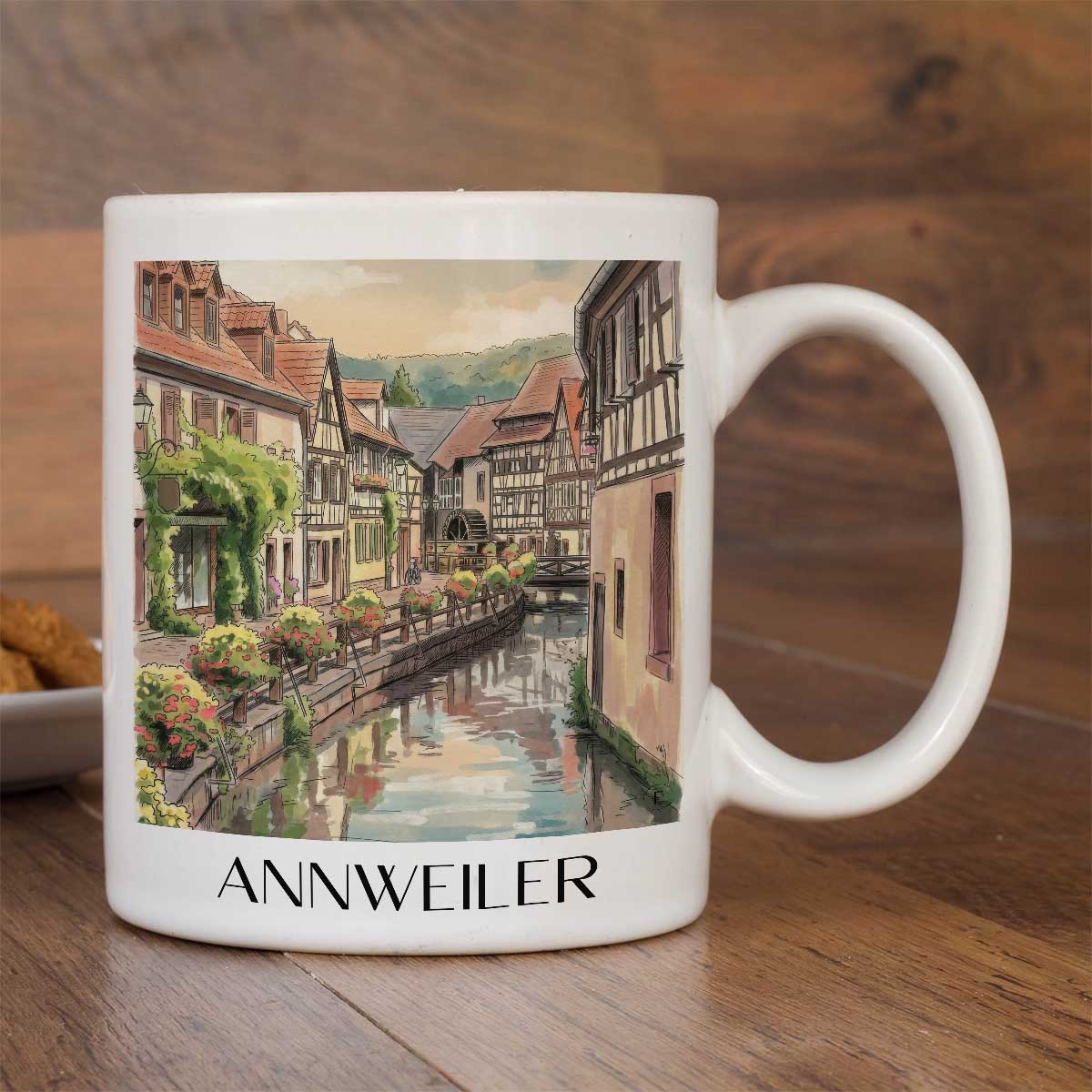 annweiler-pfälzerwald-deutschland-kaffeebecher-aquarell