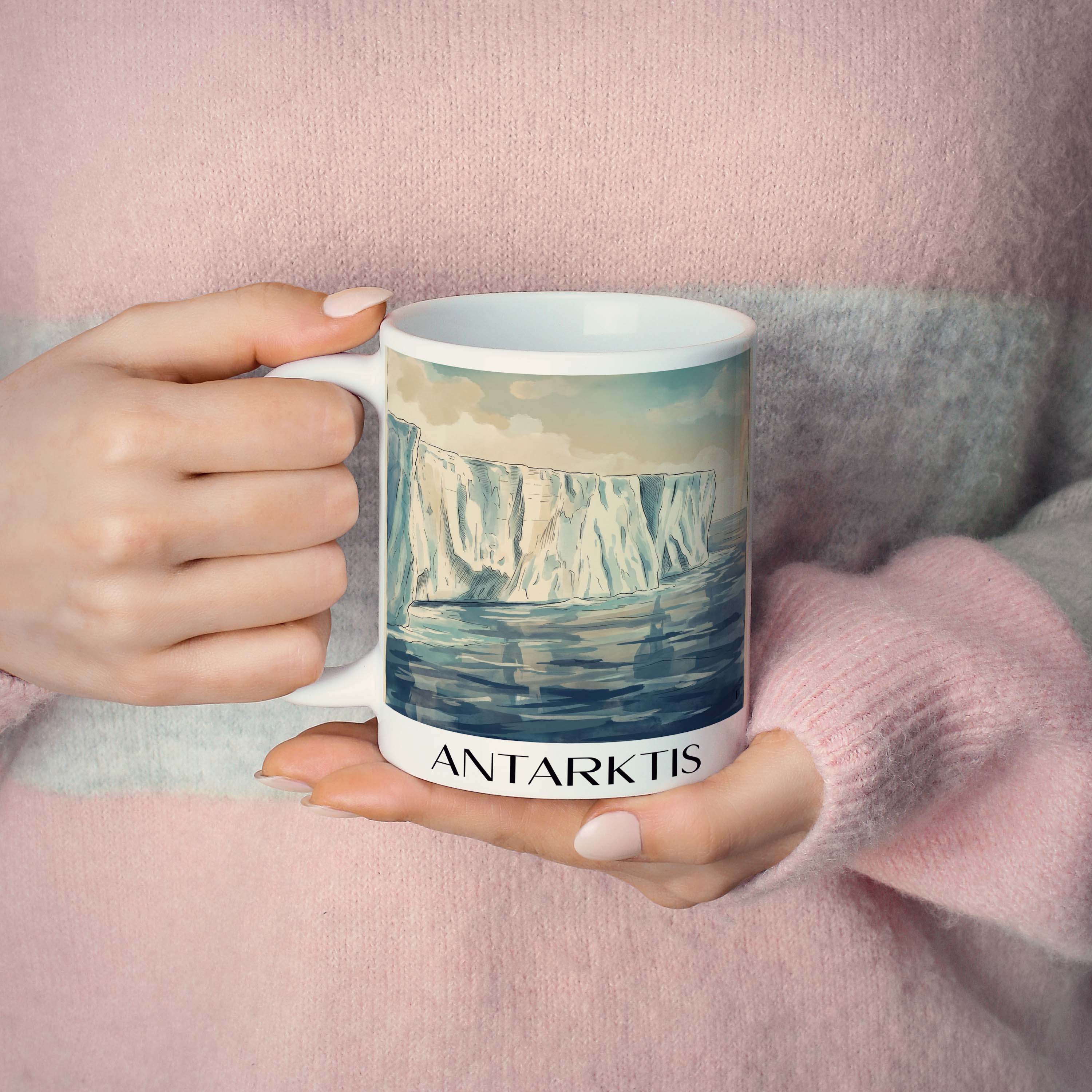 antarktis-kaffeebecher-aquarell