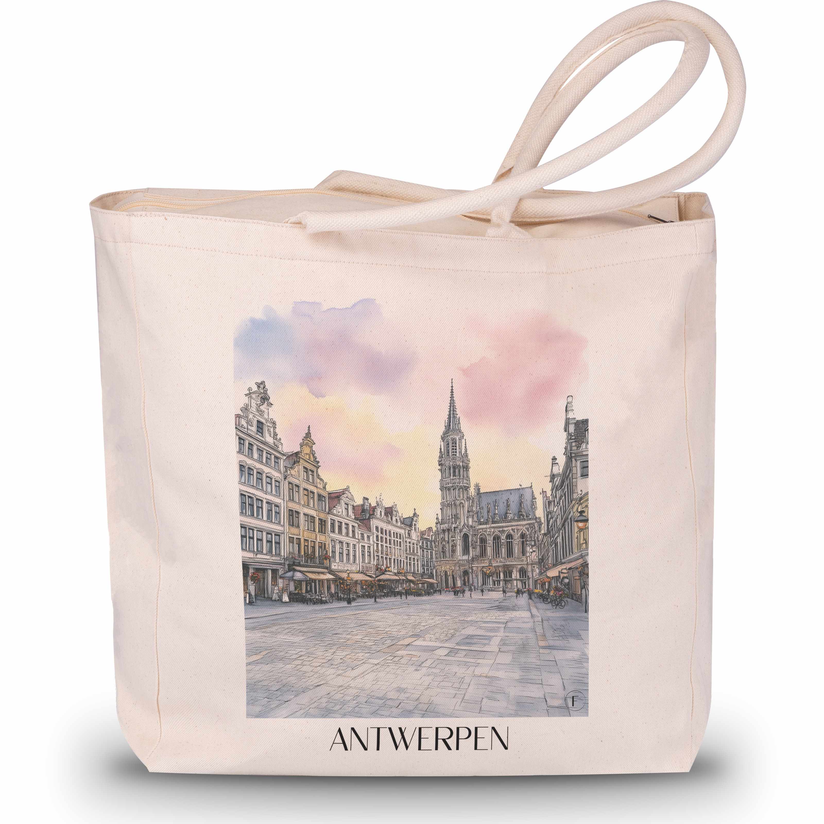 antwerpen-belgien-einkaufstasche-aquarell