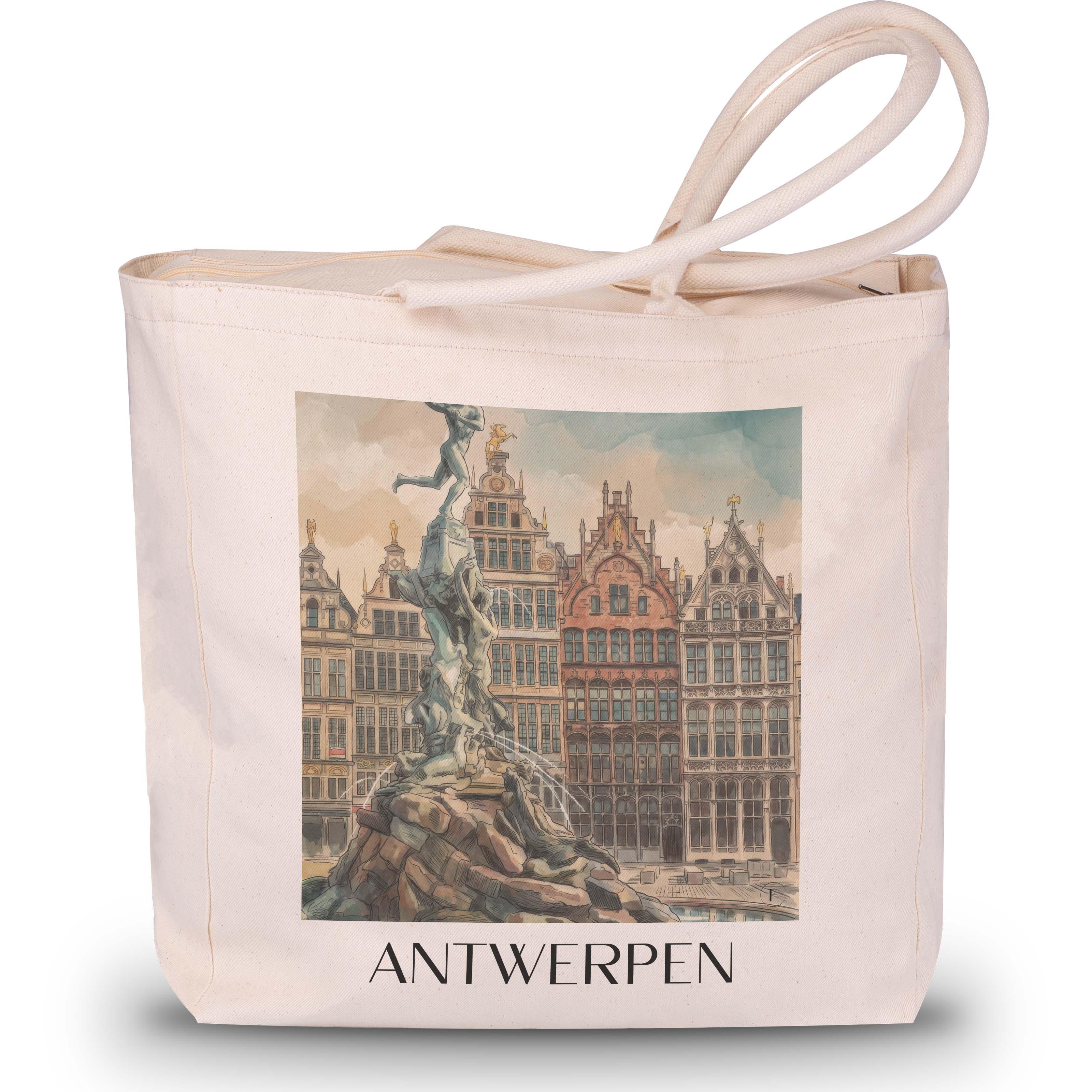 antwerpen-belgien-einkaufstasche-aquarell