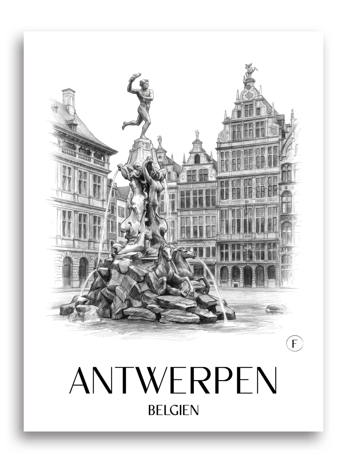 antwerpen-belgien-poster-bleistift-zeichnung-drawing