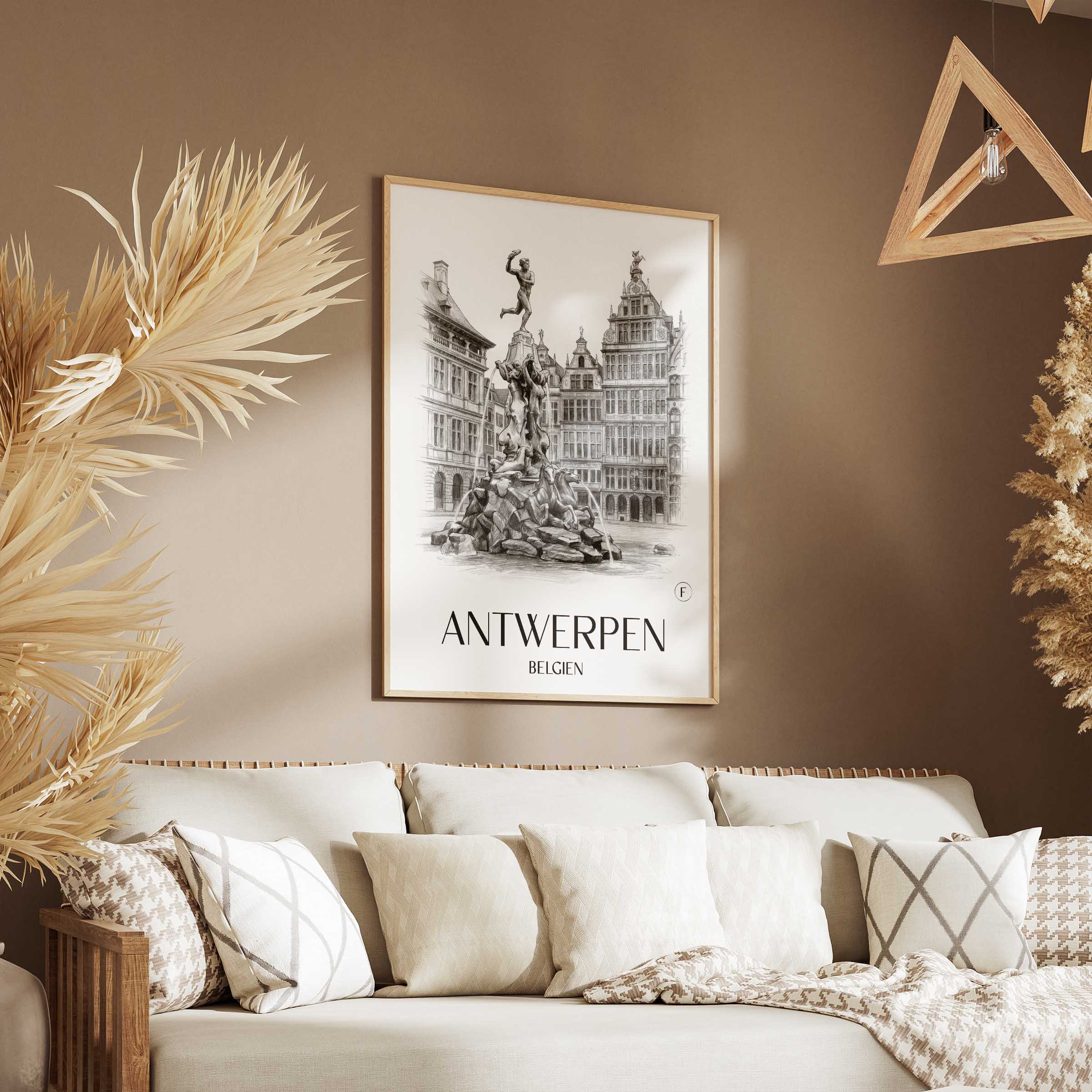 antwerpen-belgien-poster-bleistift-zeichnung-drawing