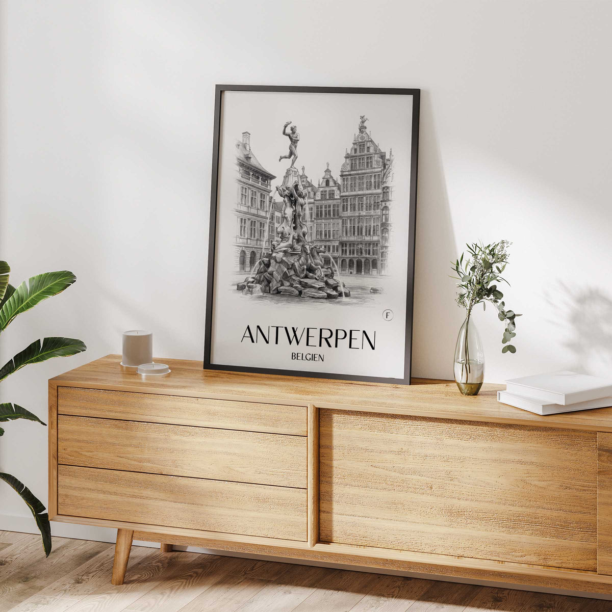 antwerpen-belgien-poster-bleistift-zeichnung-drawing