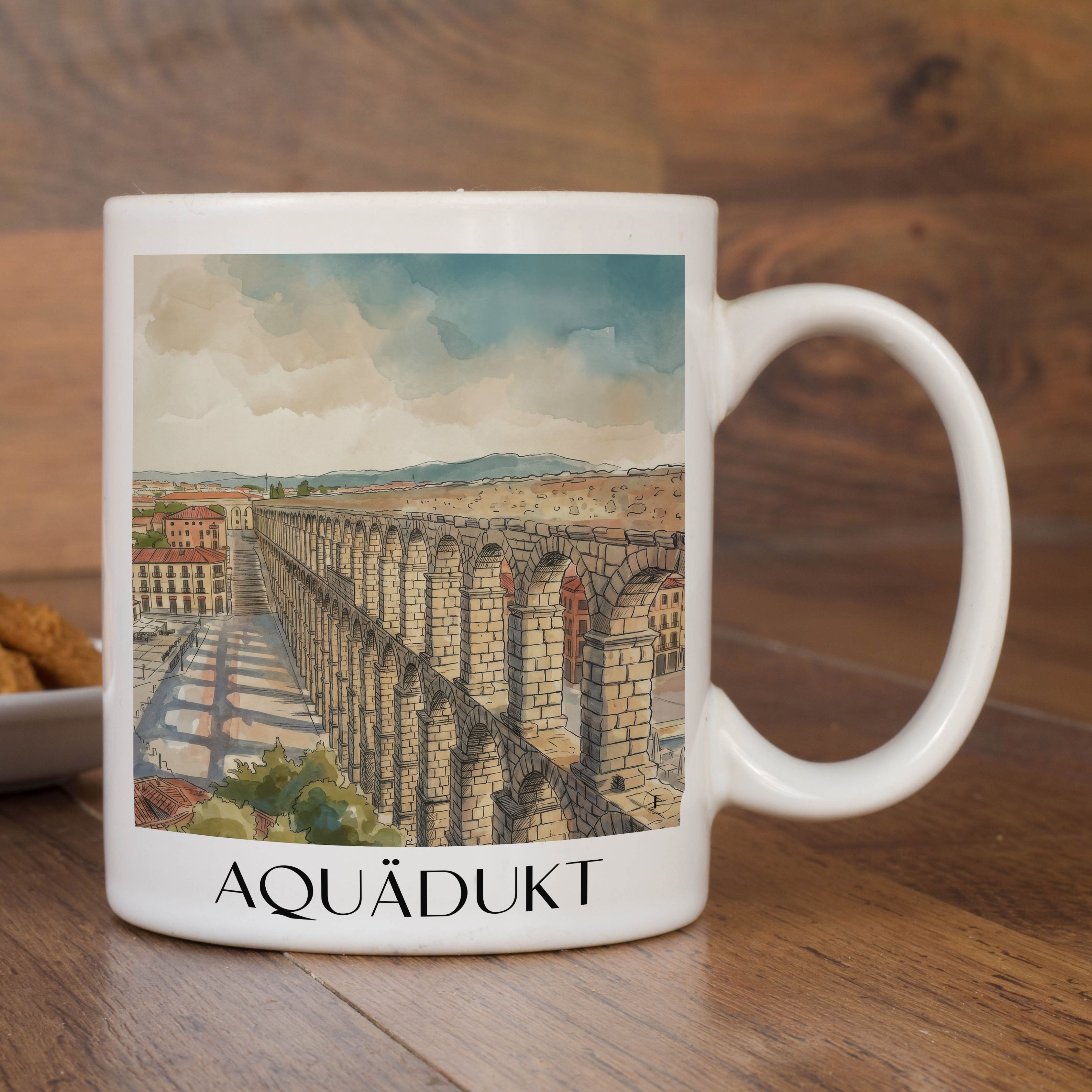 aquädukt-segovia-spanien-kaffeebecher-aquarell