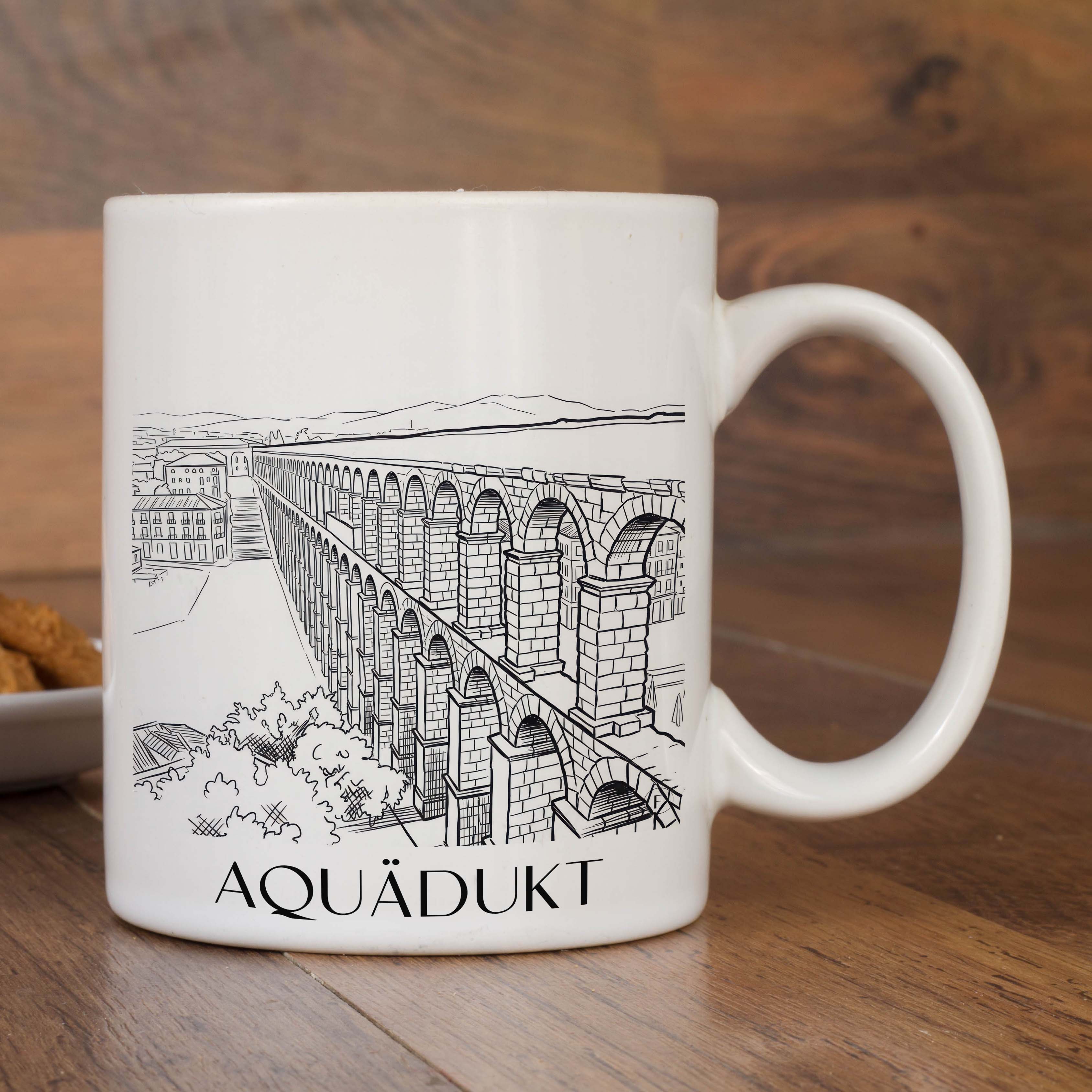 aquädukt-segovia-spanien-kaffeebecher-skizze