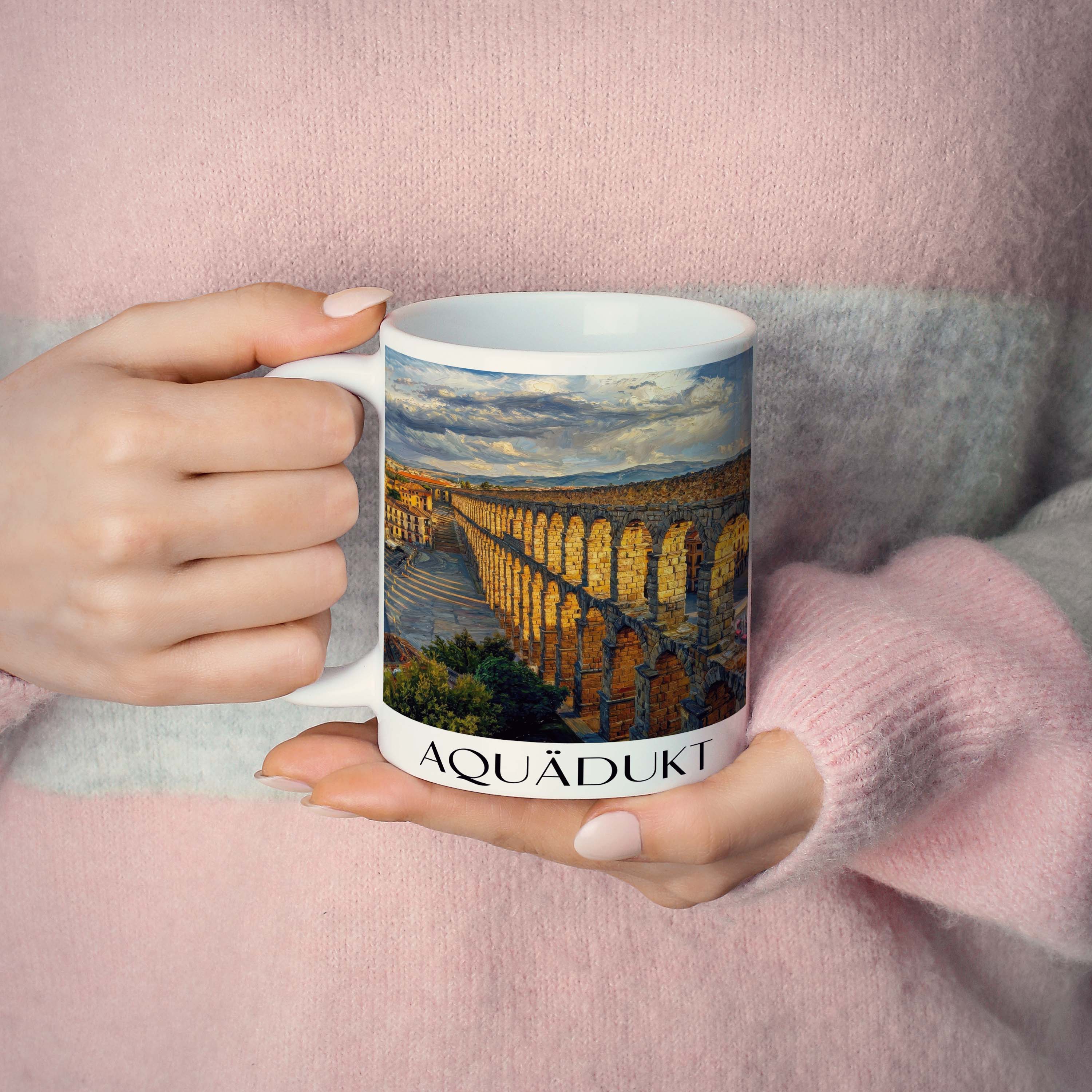 aquädukt-segovia-spanien-kaffeebecher-oil-painting-oelgemaelde