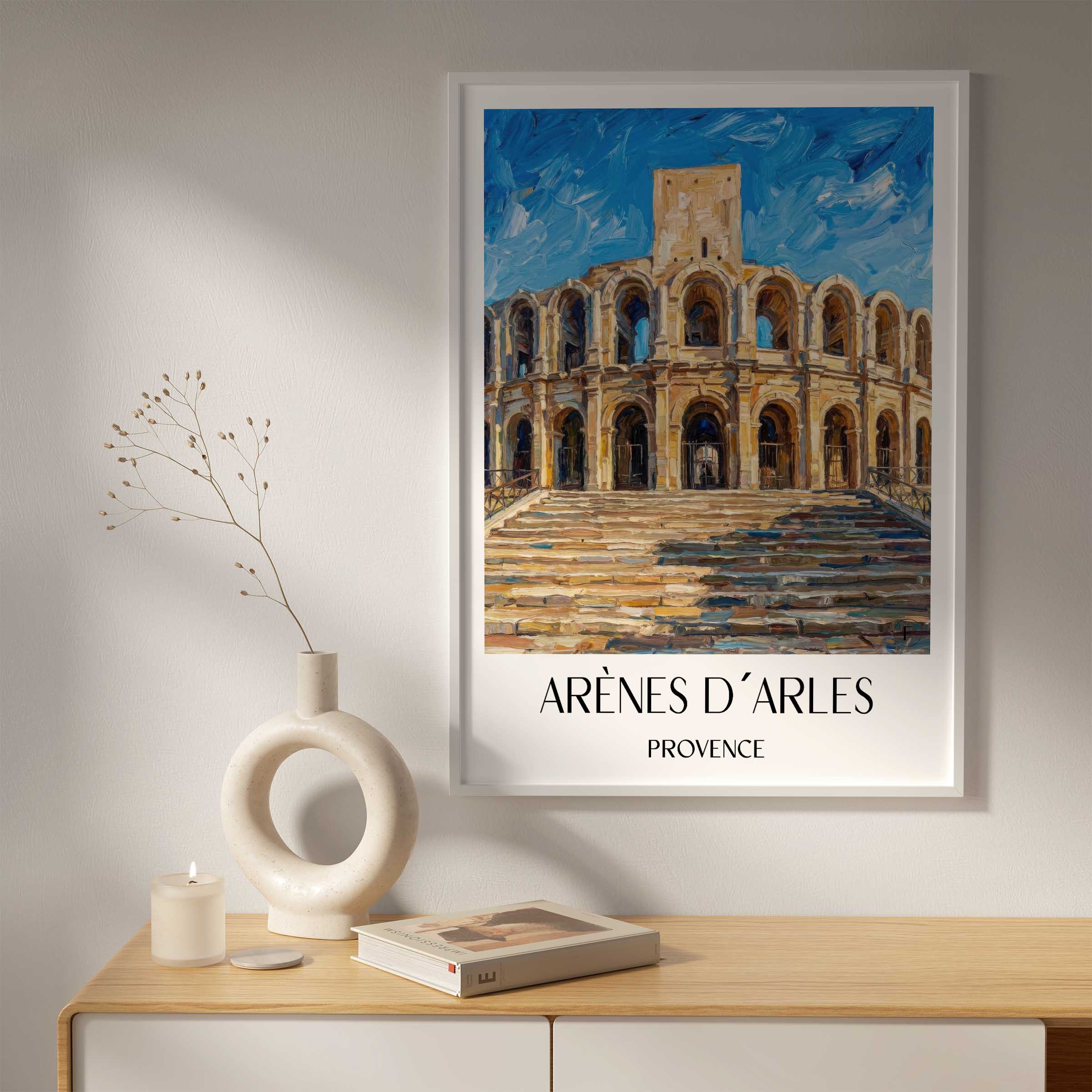 arènes-d´arles-provence-frankreich-poster-oil-painting-oelgemaelde