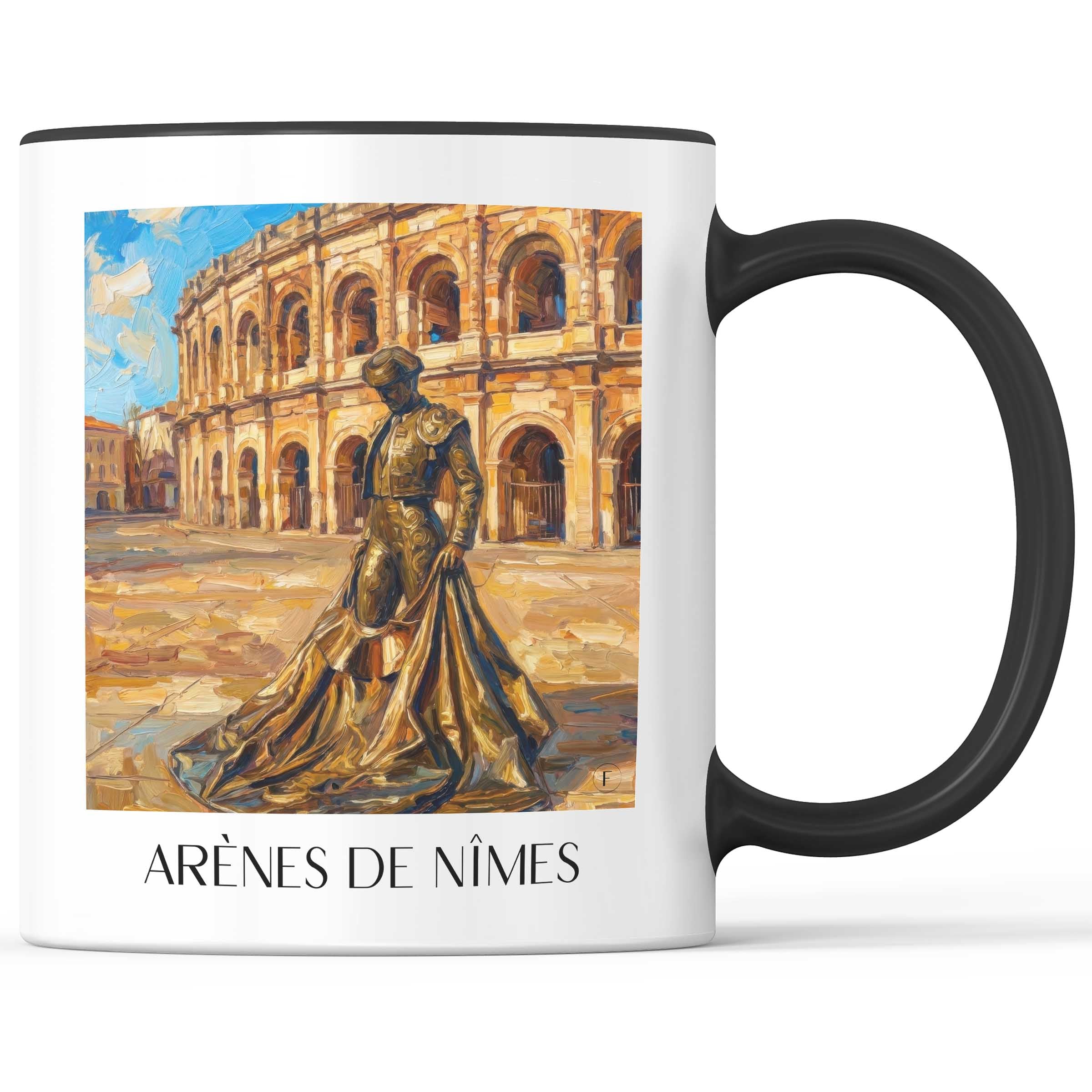 arènes-de-nîmes-okzitanien--frankreich-kaffeebecher-oil-painting-oelgemaelde