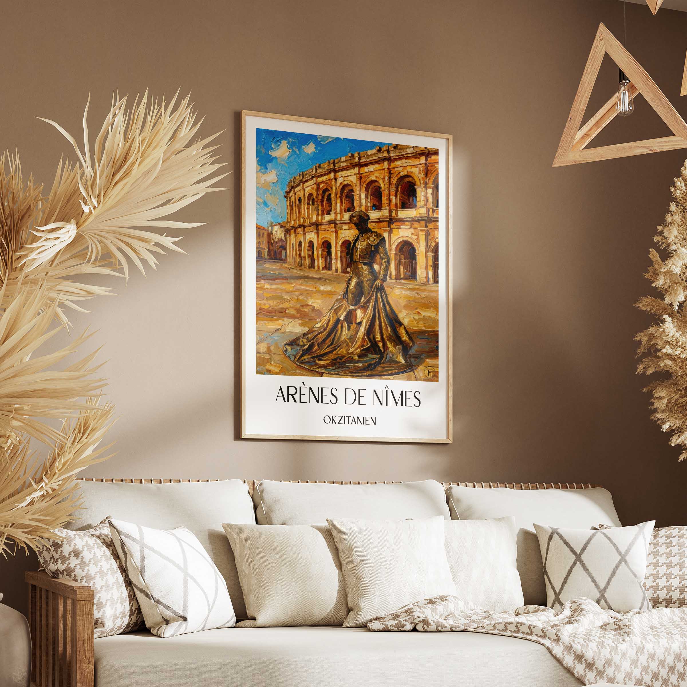 arènes-de-nîmes-okzitanien--frankreich-poster-oil-painting-oelgemaelde