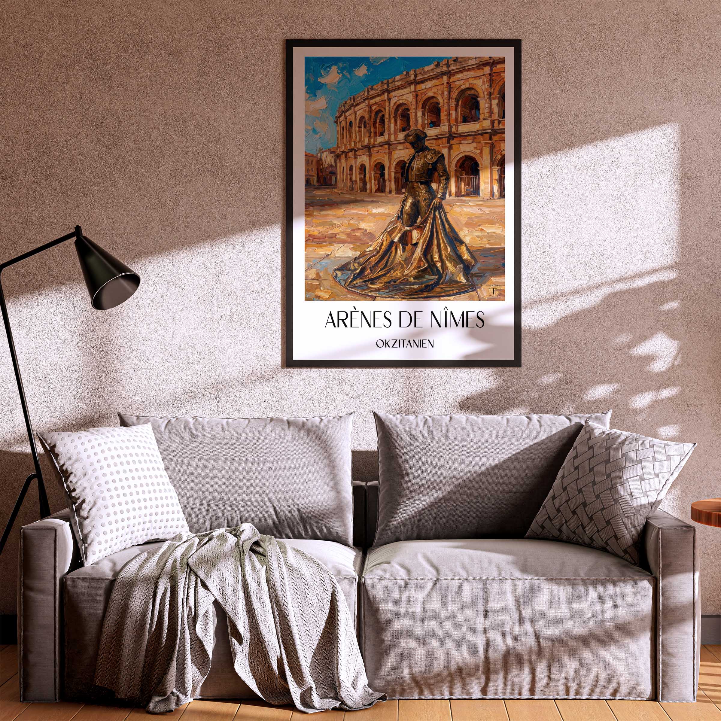 arènes-de-nîmes-okzitanien--frankreich-poster-oil-painting-oelgemaelde