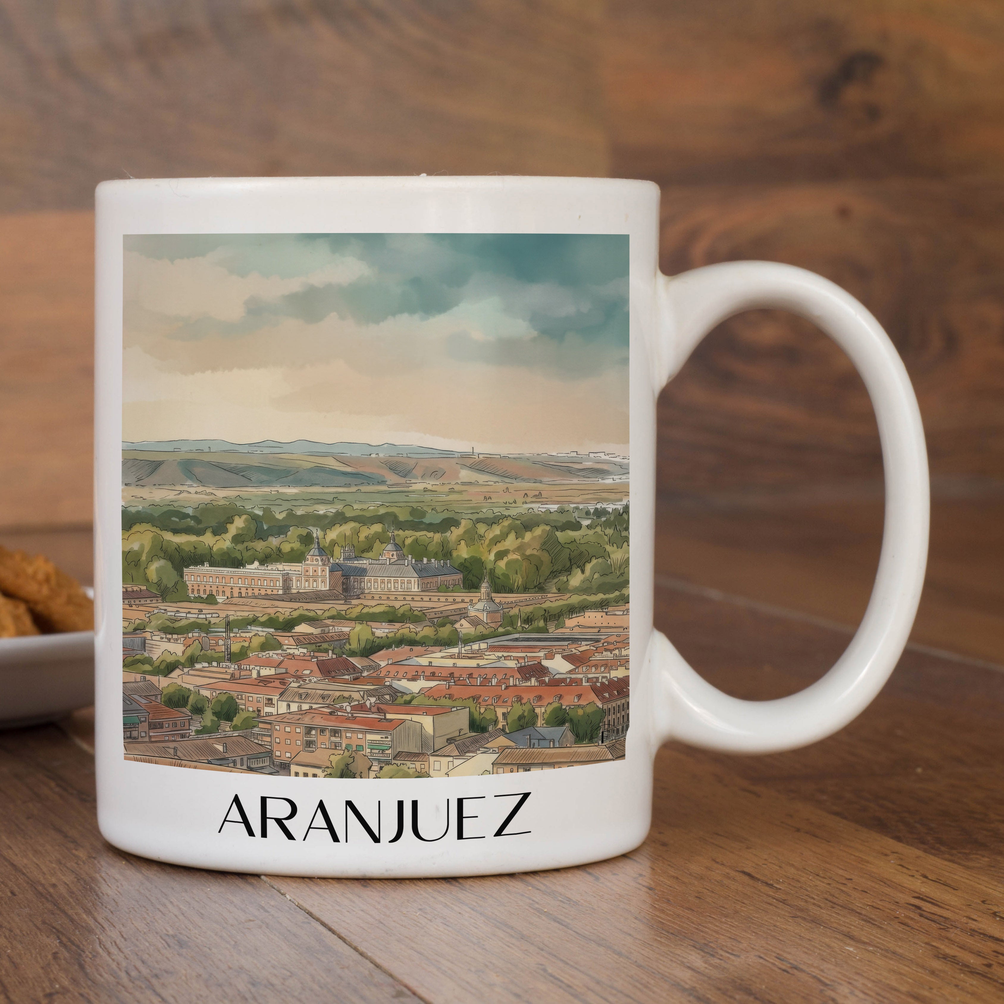 aranjuez-spanien-spanien-kaffeebecher-aquarell