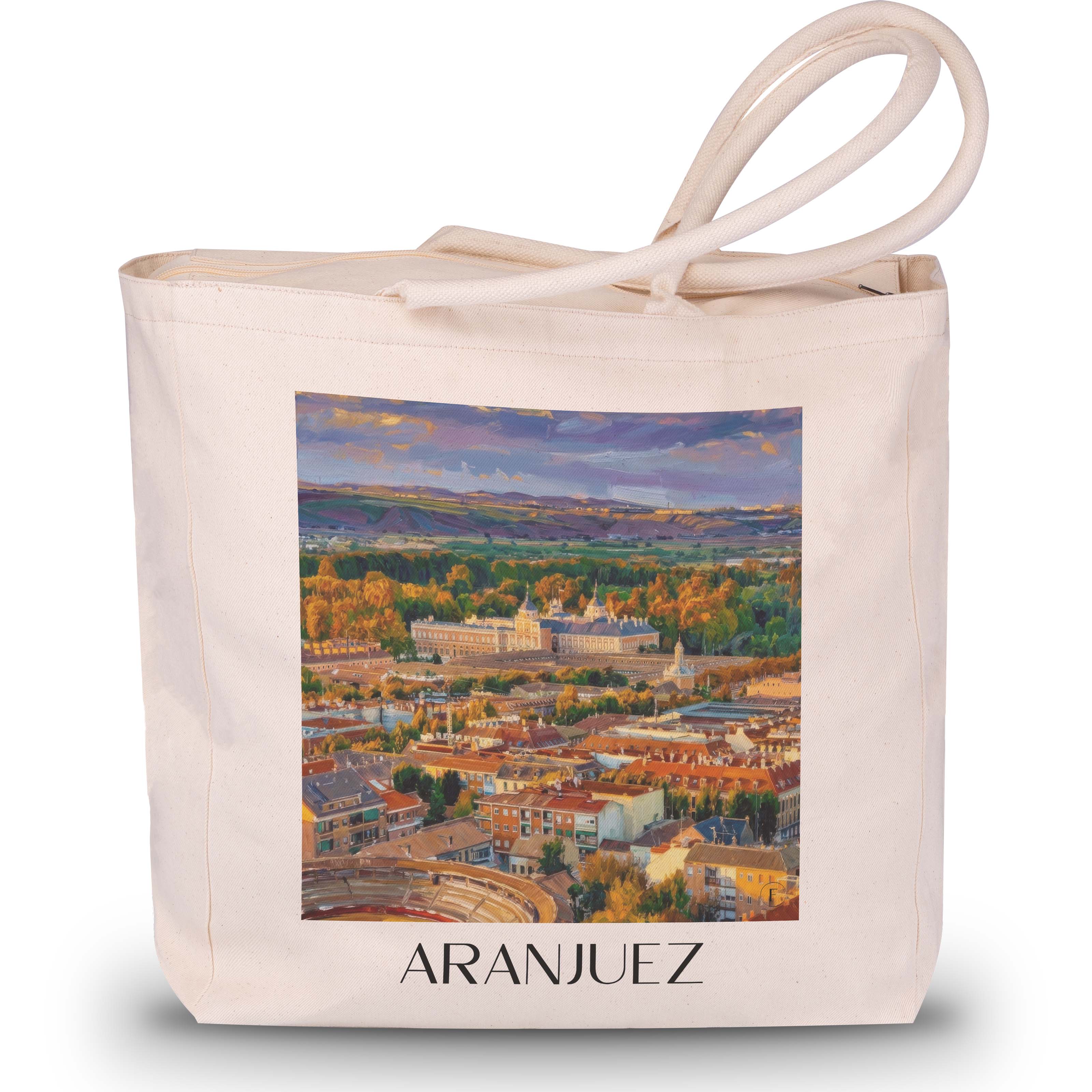 aranjuez-spanien-spanien-einkaufstasche-oil-painting-oelgemaelde