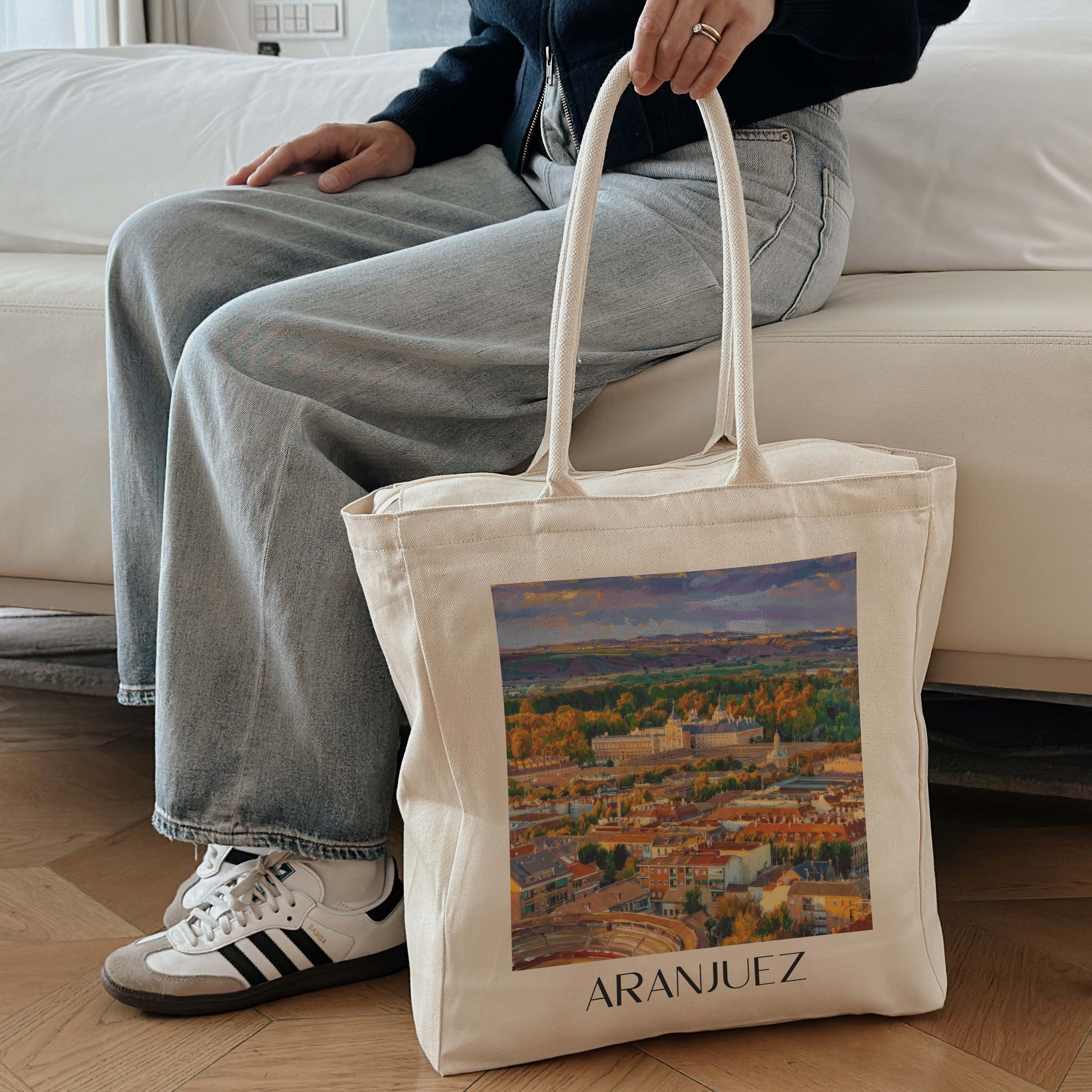 aranjuez-spanien-spanien-einkaufstasche-oil-painting-oelgemaelde
