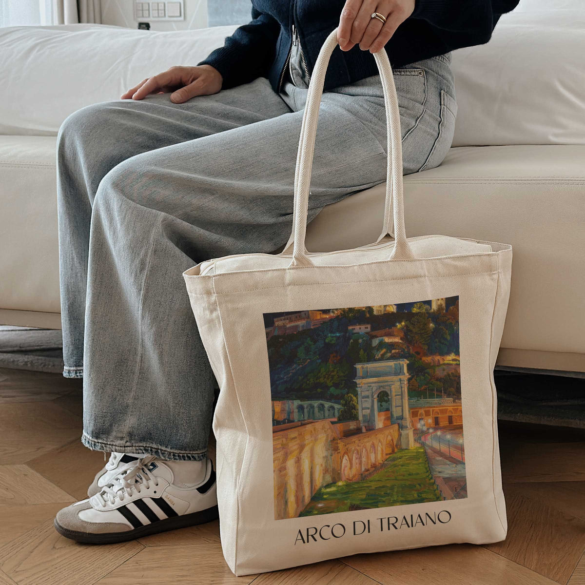 arco-di-traiano-ancona-italien-einkaufstasche-oil-painting-oelgemaelde