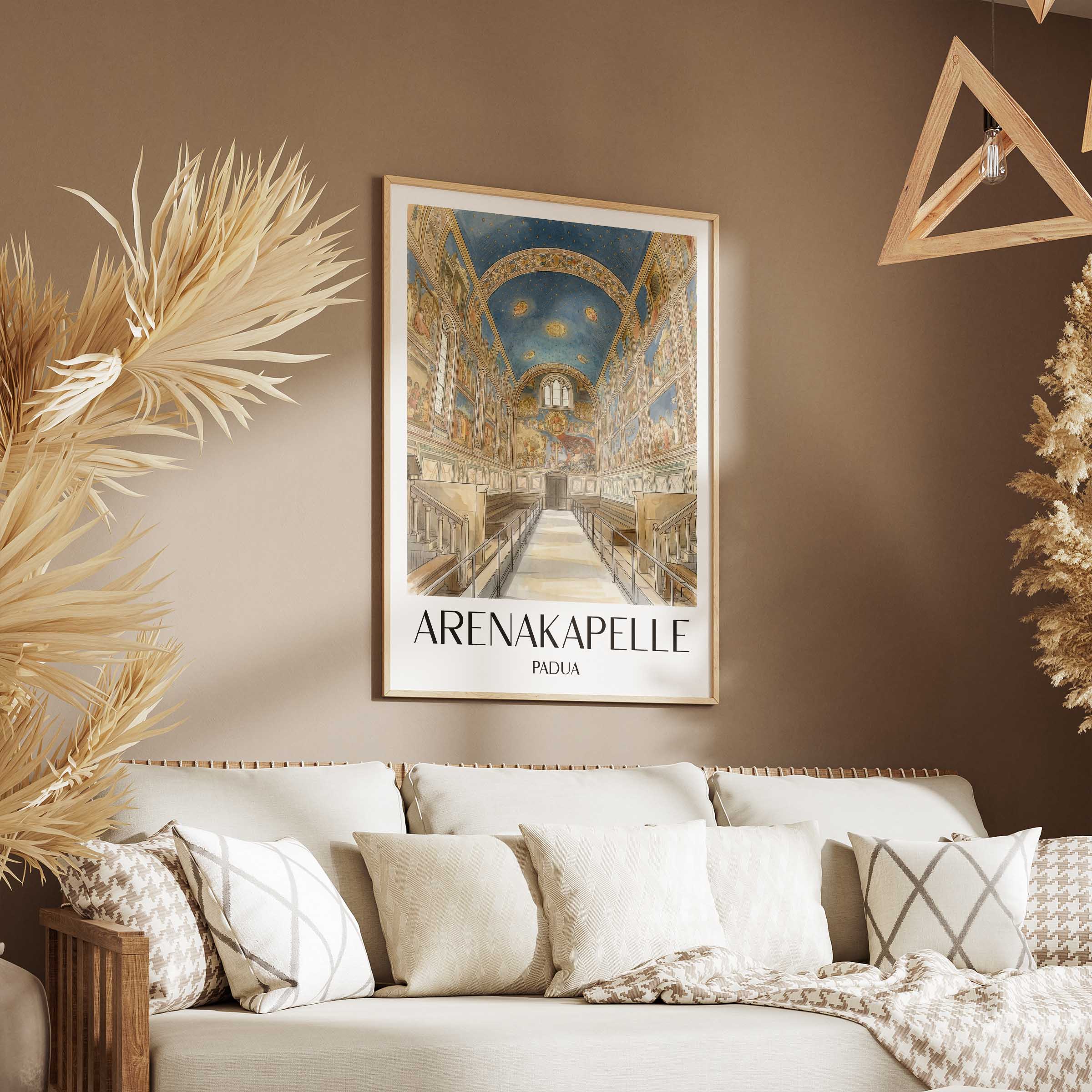 arenakapelle-padua-italien-poster-aquarell