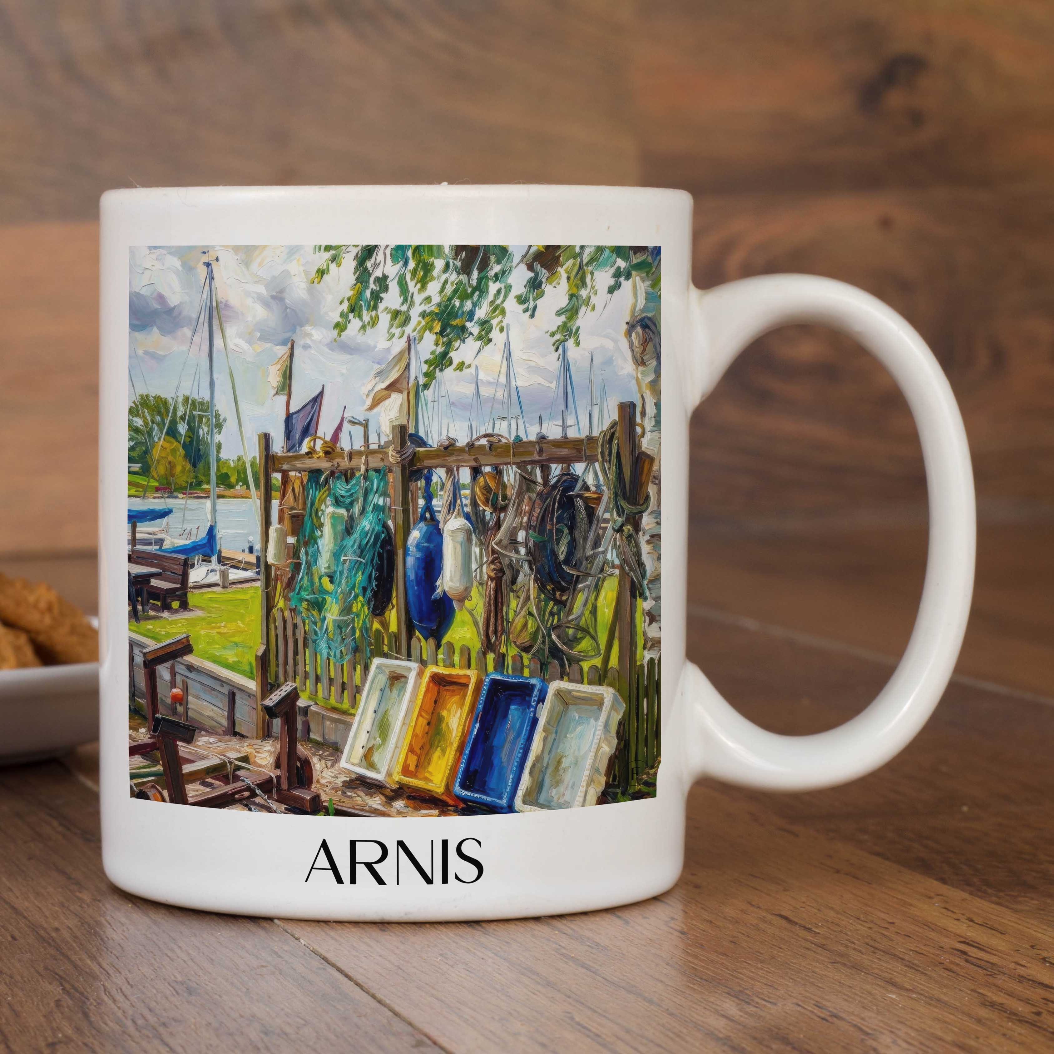 arnis-schleswig-holstein-deutschland-kaffeebecher-oil-painting-oelgemaelde
