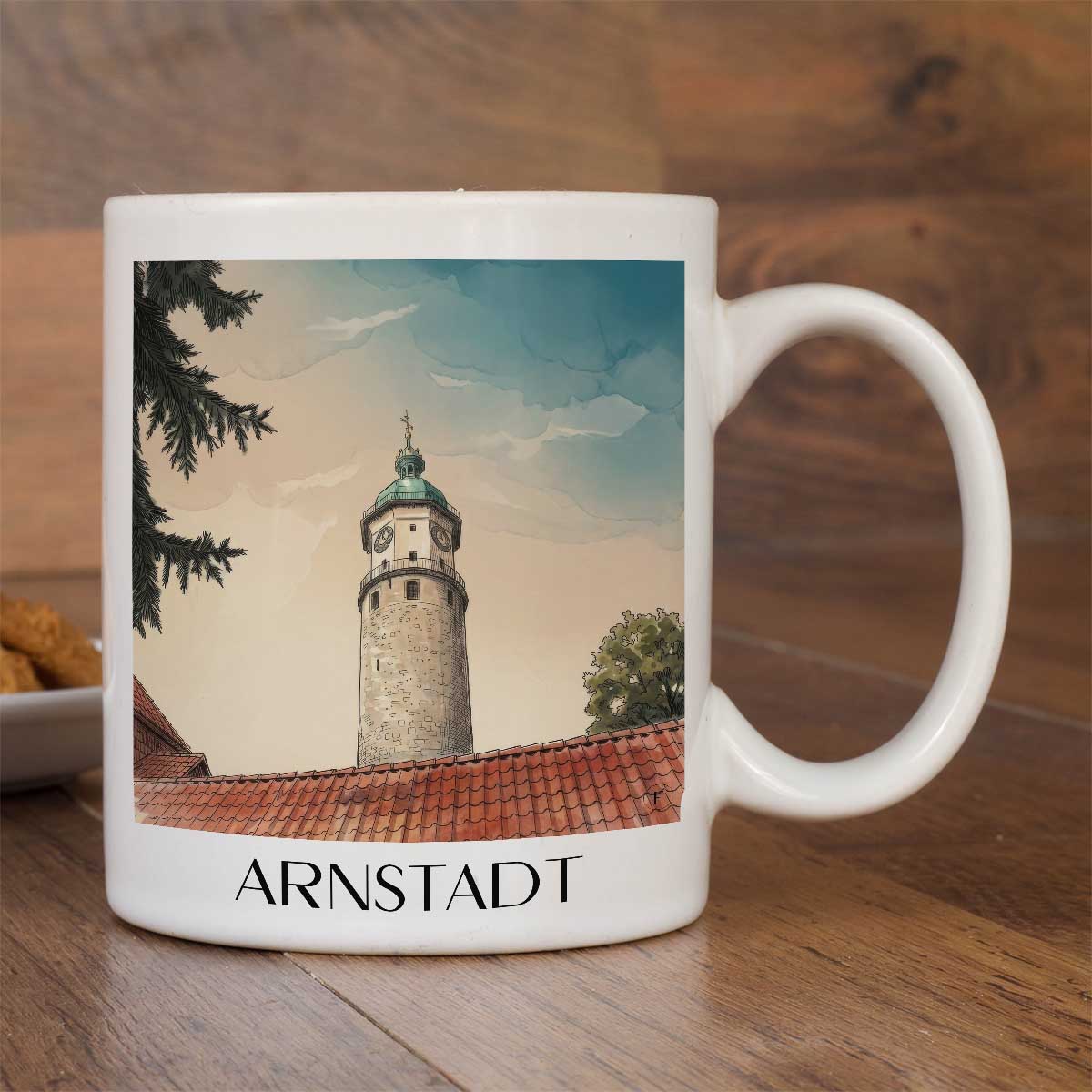 arnstadt-ilmtal-deutschland-kaffeebecher-aquarell