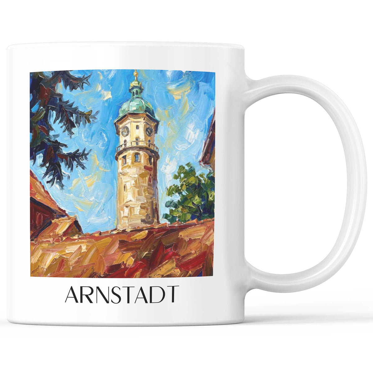 arnstadt-ilmtal-deutschland-kaffeebecher-oil-painting-oelgemaelde