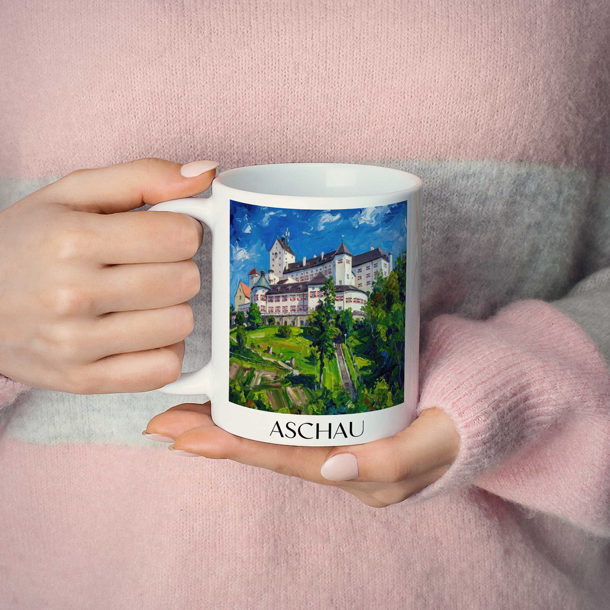 aschau-chiemgau-deutschland-kaffeebecher-oil-painting-oelgemaelde
