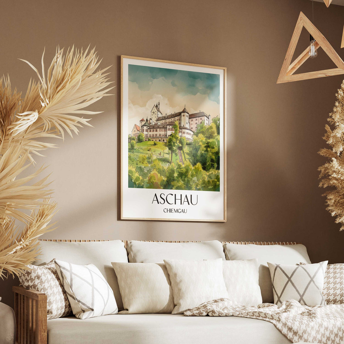 aschau-chiemgau-deutschland-poster-aquarell