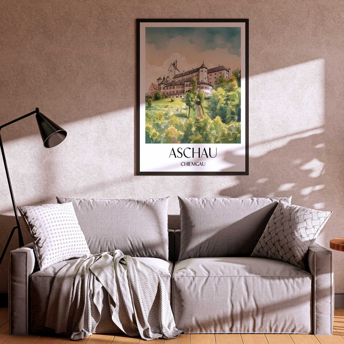 aschau-chiemgau-deutschland-poster-aquarell