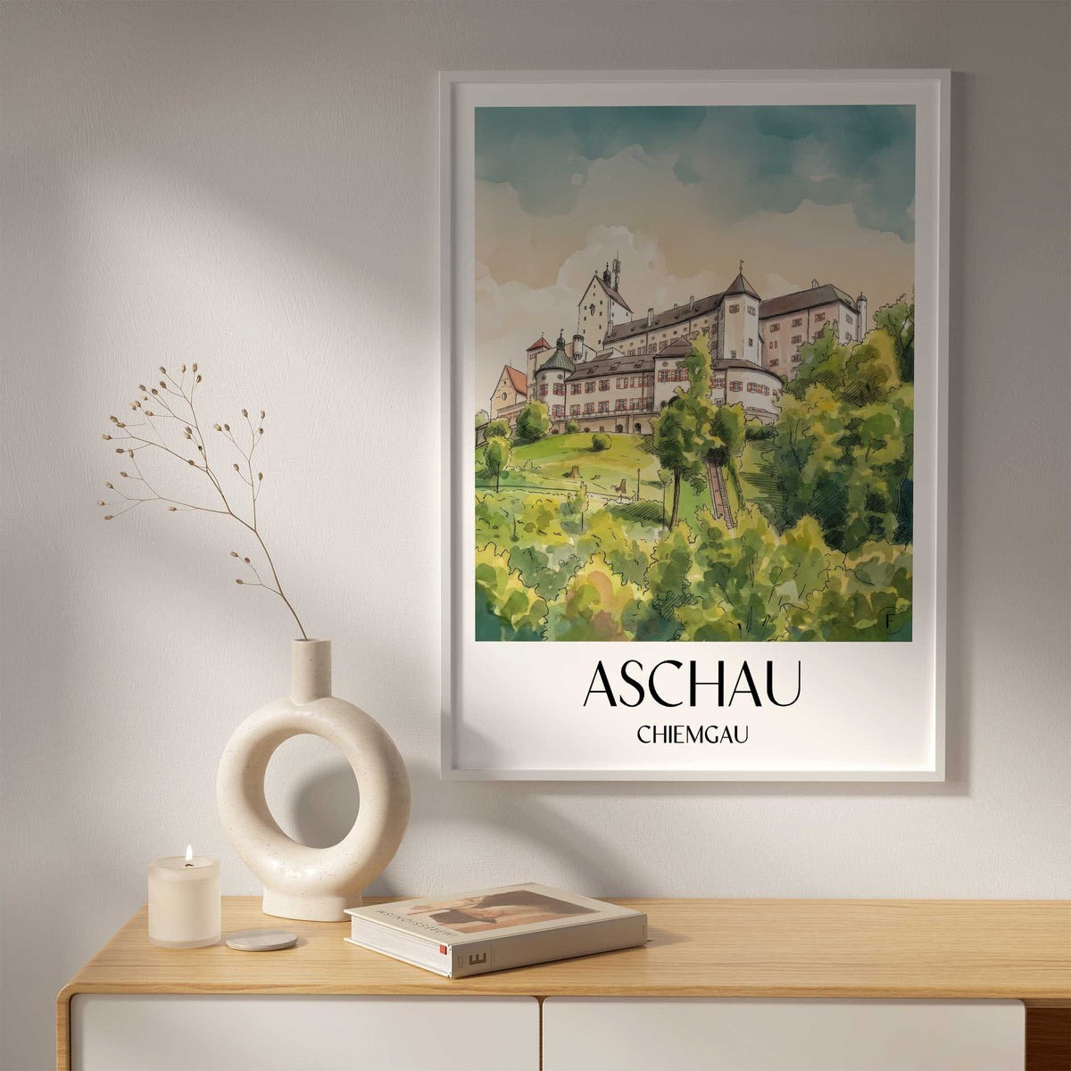 aschau-chiemgau-deutschland-poster-aquarell