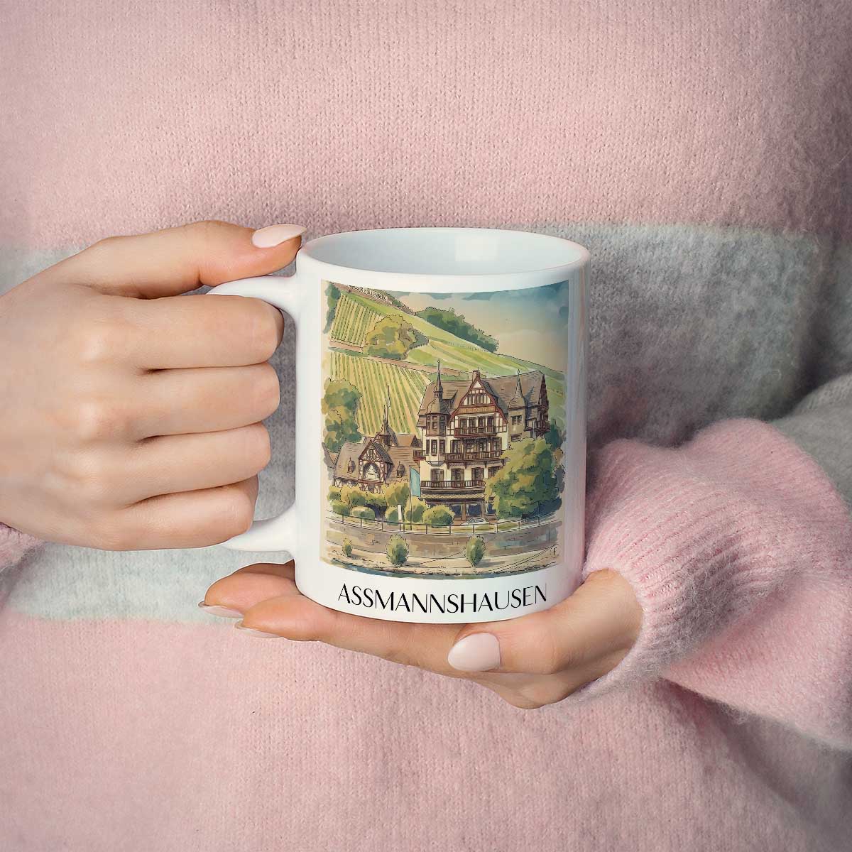 assmannshausen-rheingau-deutschland-kaffeebecher-aquarell