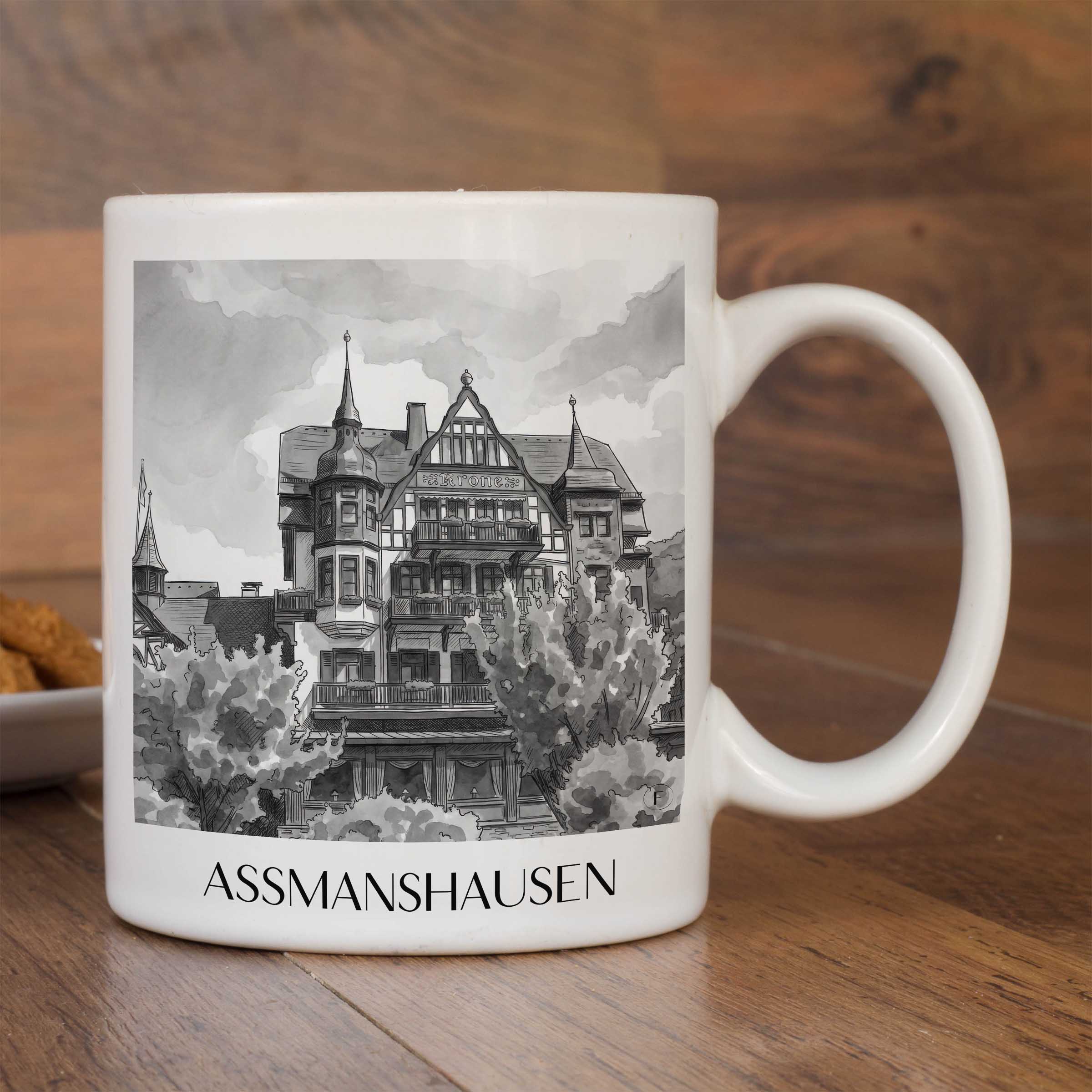 assmanshausen-rheingau-deutschland-kaffeebecher-aquarell-schwarz-weiss