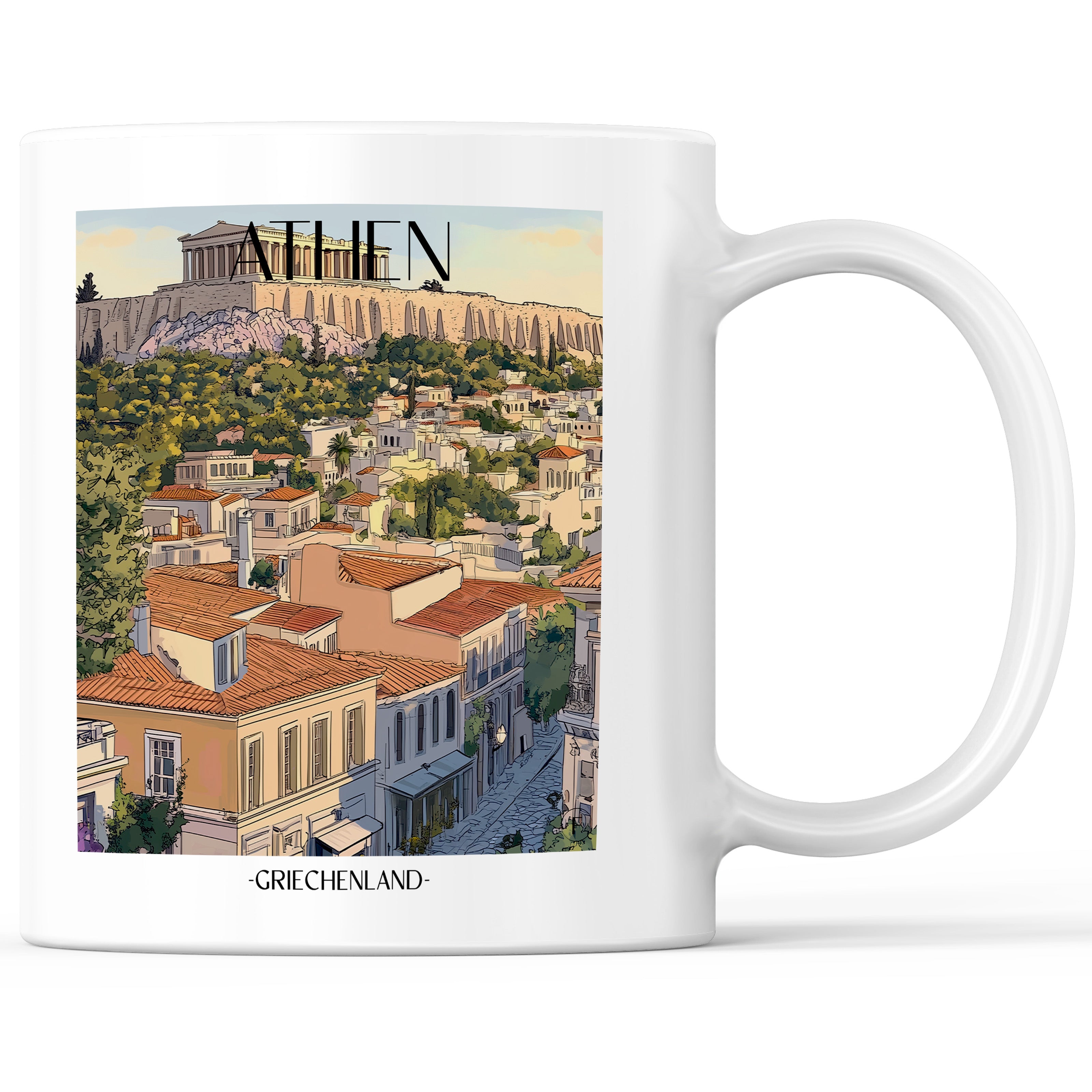 athen-griechenland-einkaufstasche-aquarell
