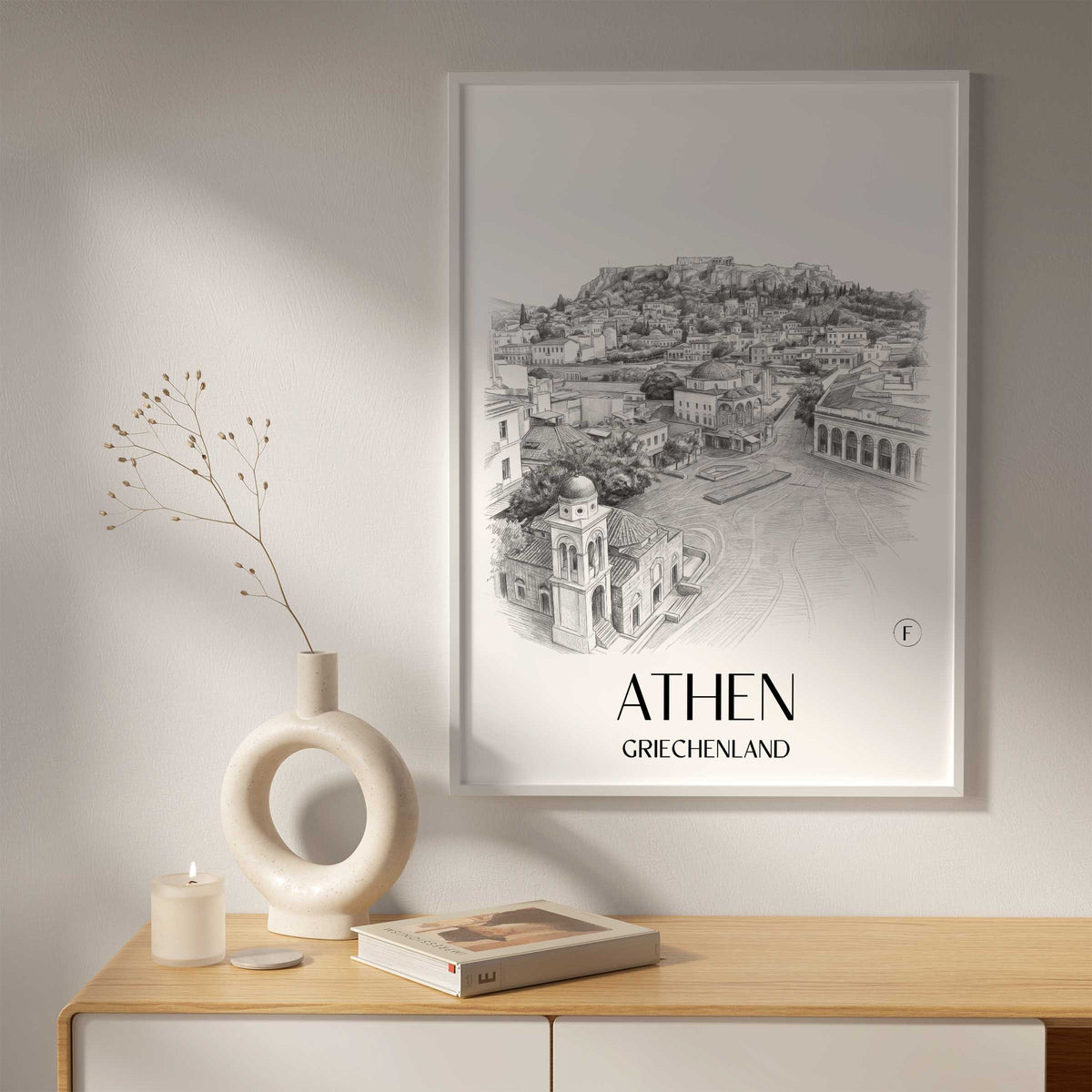athen-griechenland-poster-bleistift-zeichnung-drawing