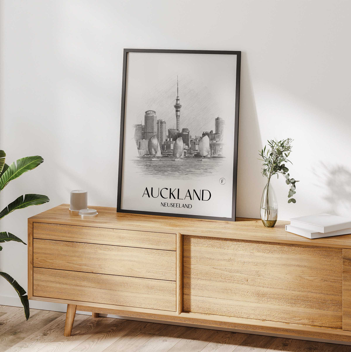 auckland-neuseeland-poster-bleistift-zeichnung-drawing