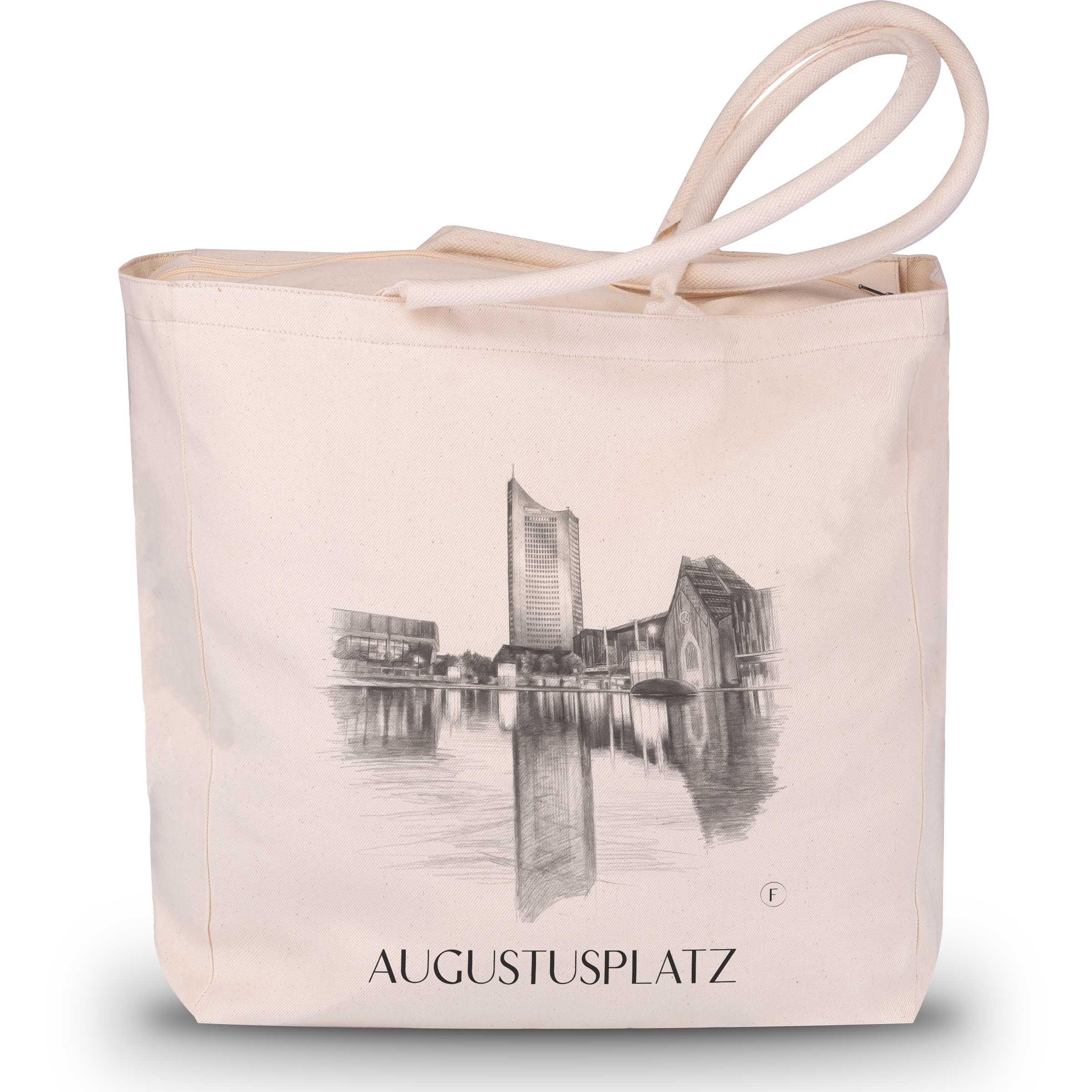 augustusplatz-leipzig-deutschland-einkaufstasche-bleistift-zeichnung-drawing